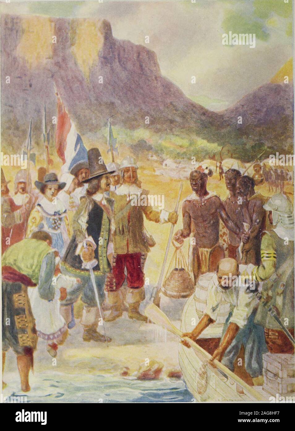 Ian Colvin . South Africa. The Landing of Van Riebeck DT Mb ROMANCE OF EMPIRE C ...