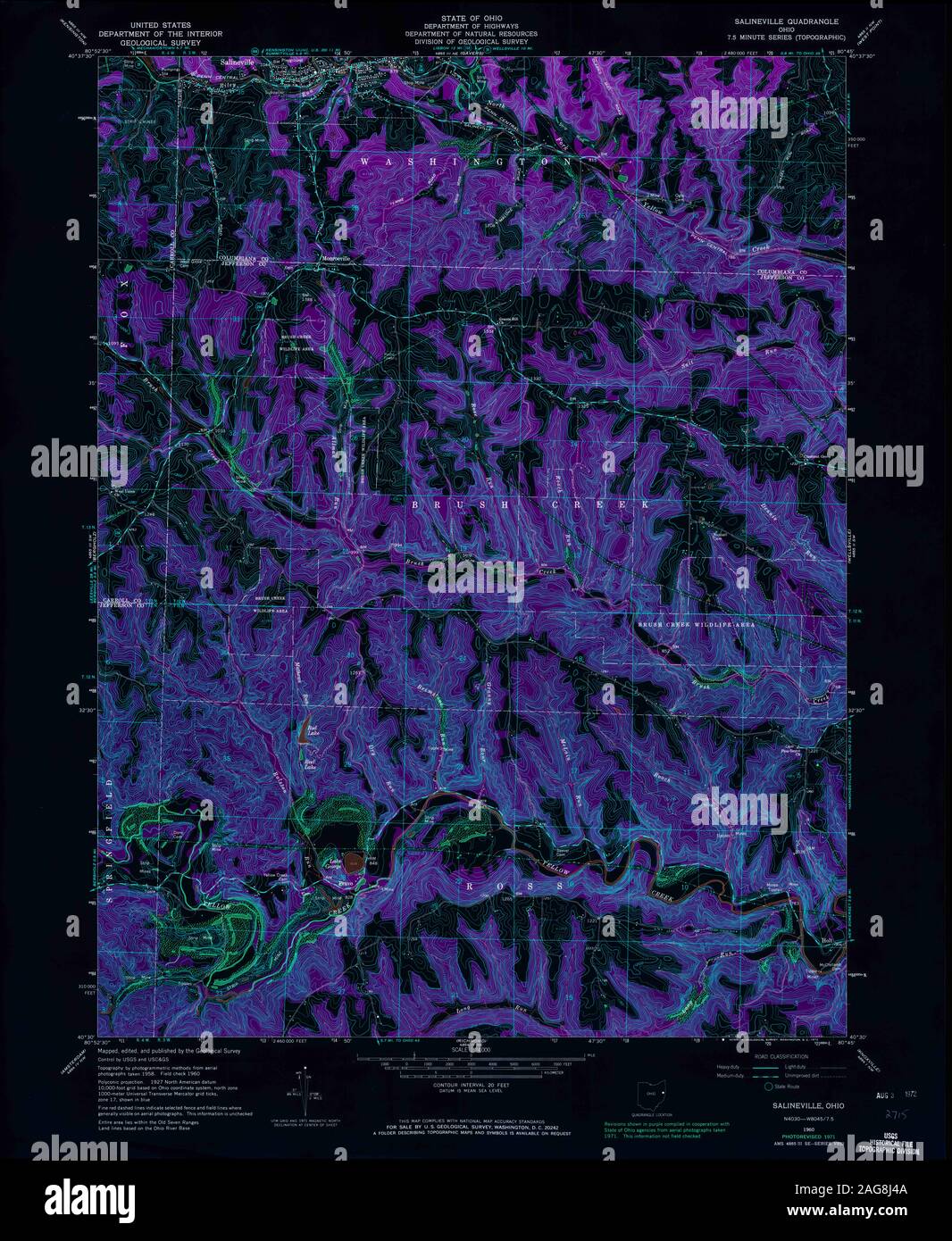 Map of salineville ohio hires stock photography and images Alamy