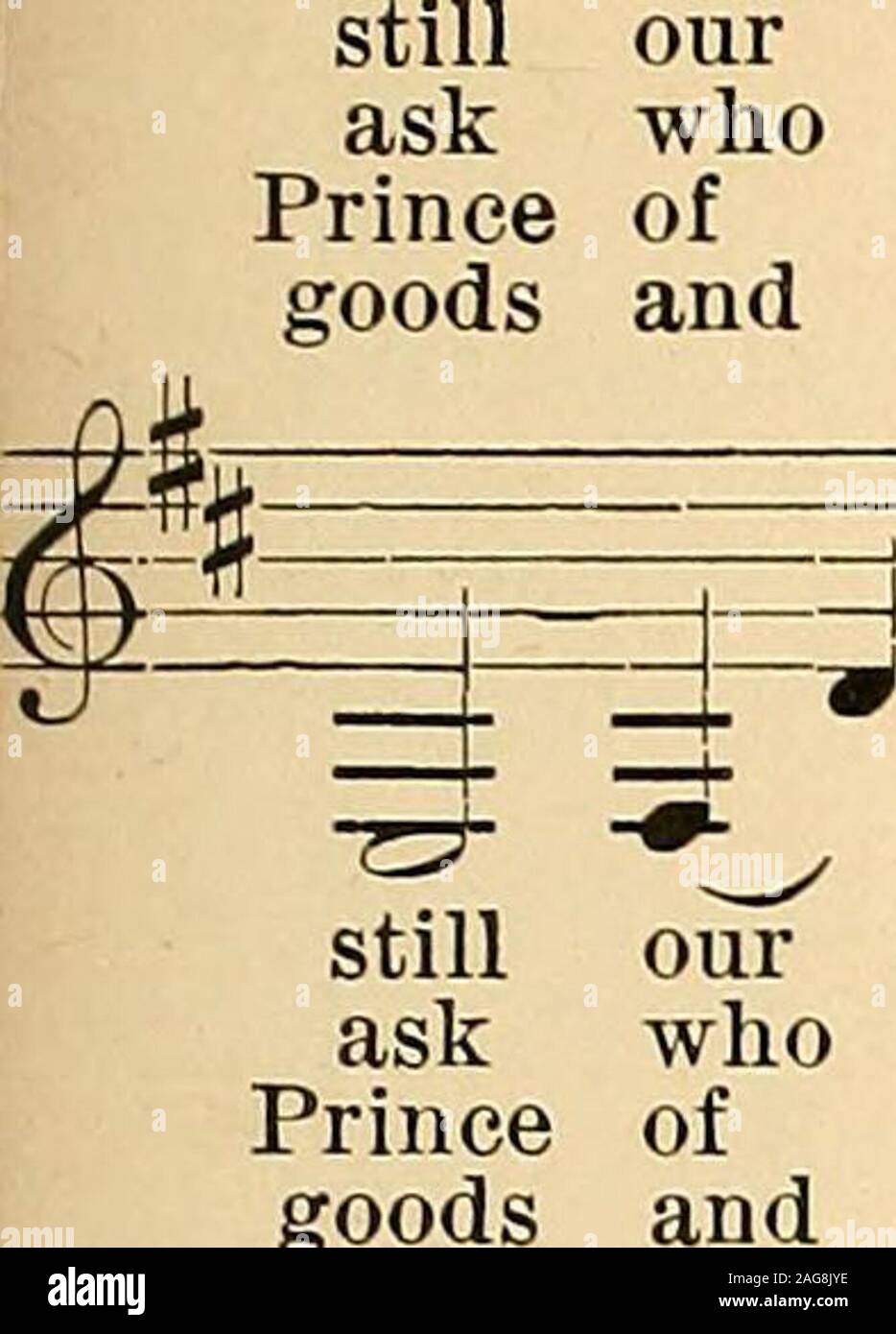 . Patriotic songs : for school and home. our an - cient foe Doth seek to work who that may be?Christ Je - sus, it of Dark - ness grim, We trem - hie not and kin - dred go, This mor - tal life us woe, Hisis He, Lordfor him, Hisal - so; The f7 craft and power are Sa - ba - oth His rage we can en - bod - y they may 3=3: BE=± -*—j.-^ - still ask Prince goods an - cient foe Doth seekthat may be? Christ Je -Dark-ness grim, We trem-kin- dred go, This mor • to work sus, it ble not tal life -rzr us woe, Hisis He, Lordfor him, Hisal - so; The ^ craftSa -ragebod and power are ba - oth His we can en y th Stock Photo