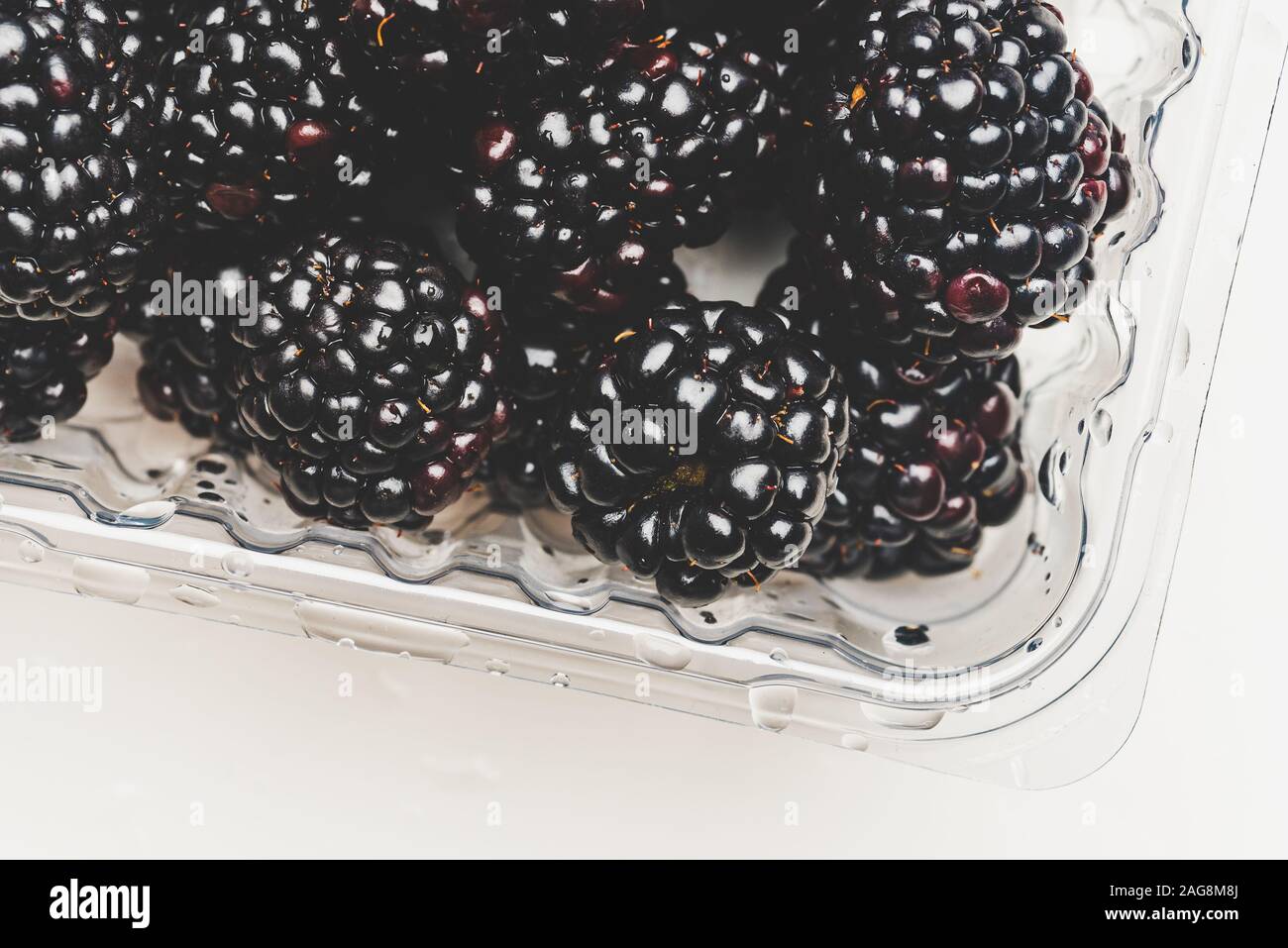 Container of blackberries hires stock photography and images Alamy