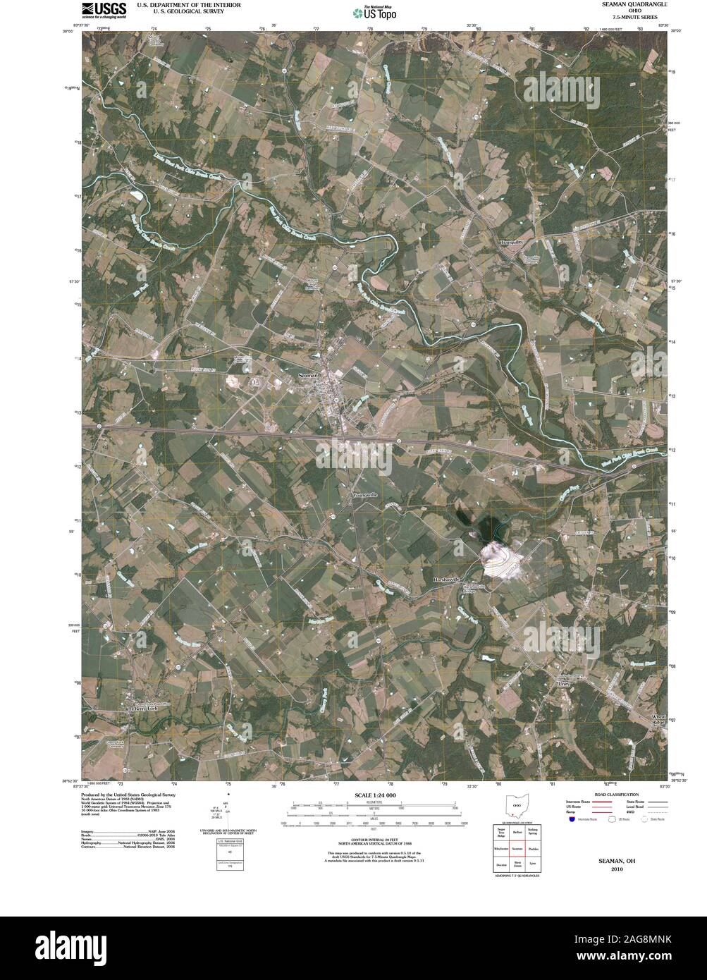 Seaman ohio map Cut Out Stock Images & Pictures Alamy