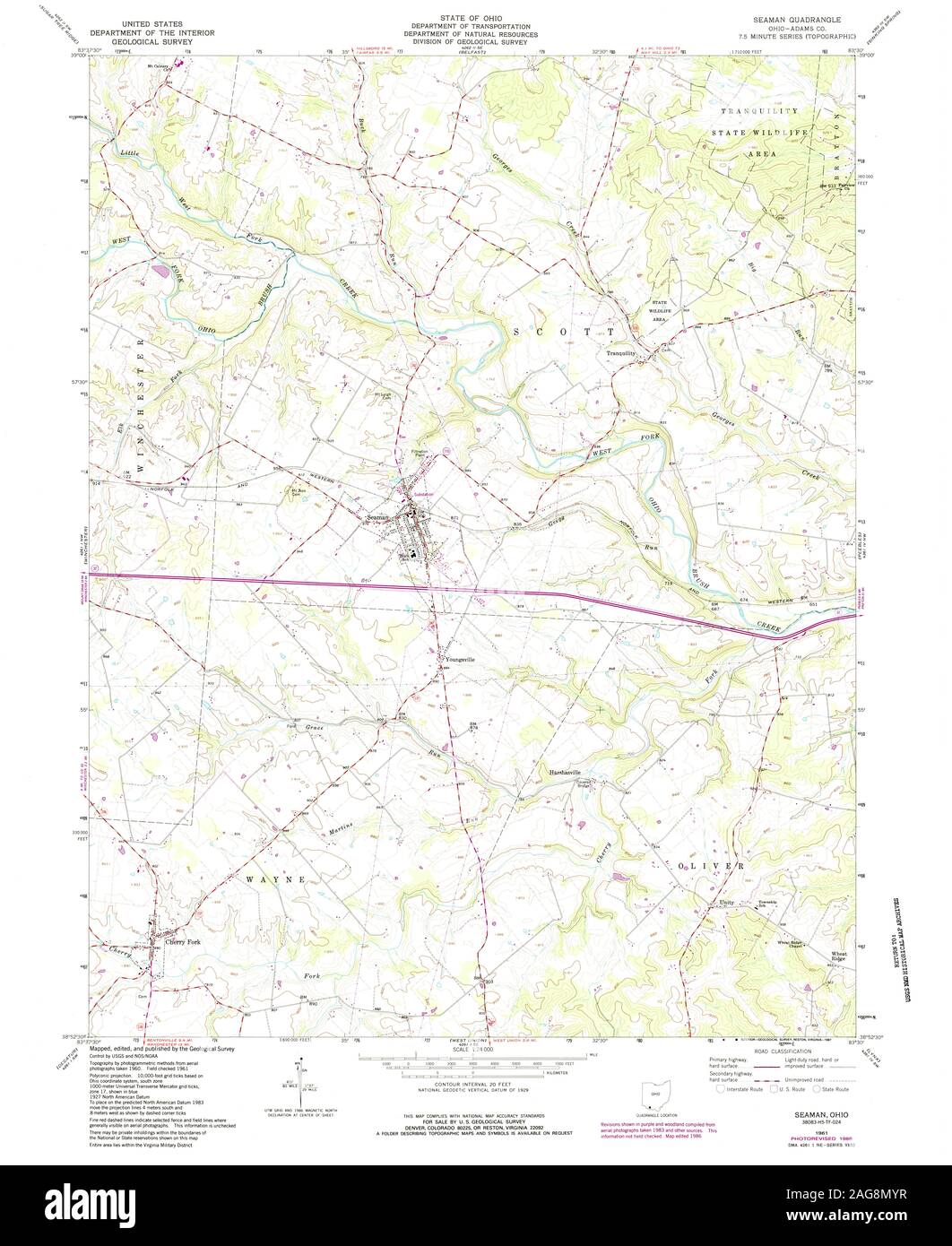 Seaman ohio map Cut Out Stock Images & Pictures Alamy