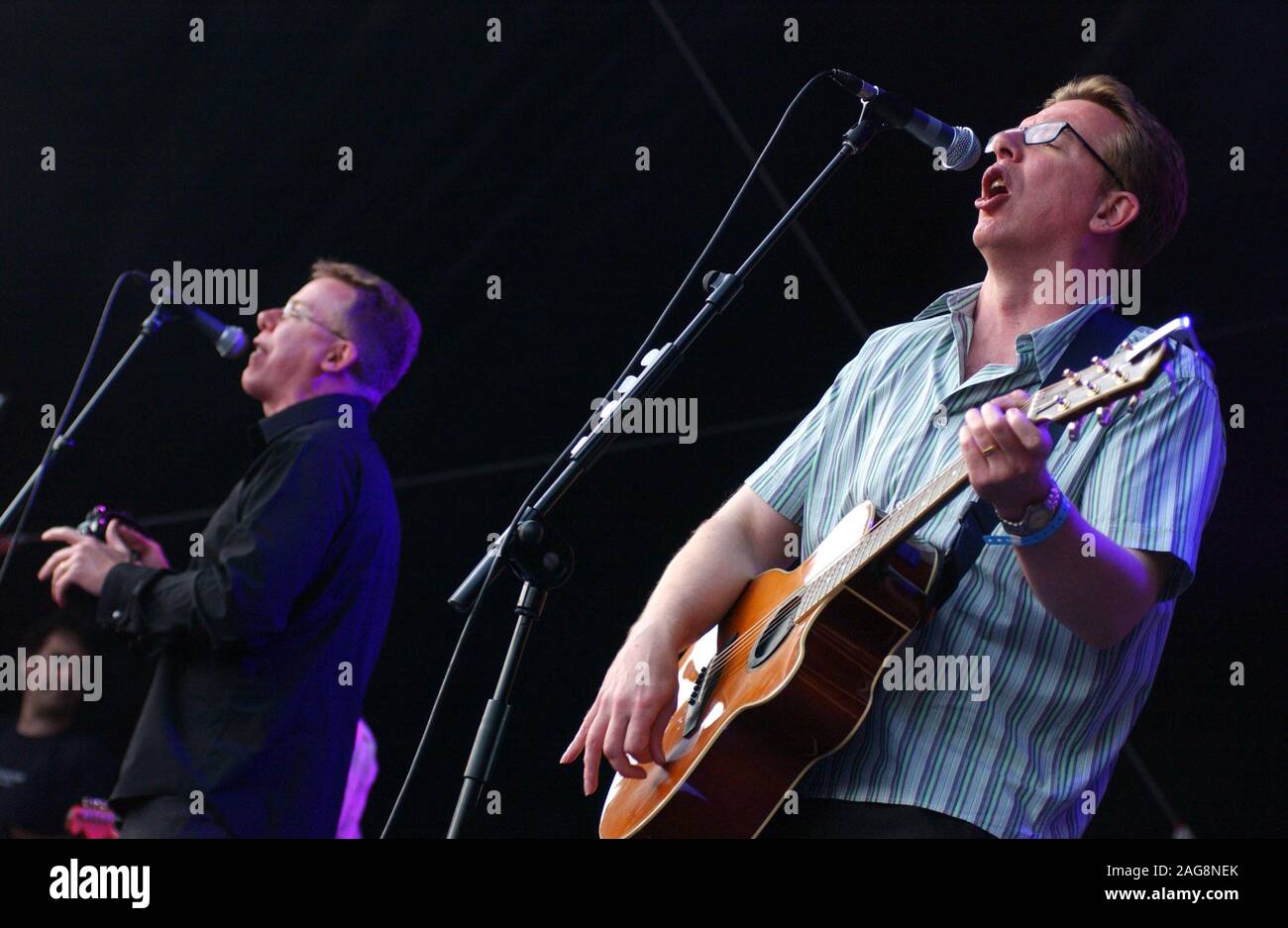The Proclaimers, twin brothers Charlie and Craig Reid, perform at The