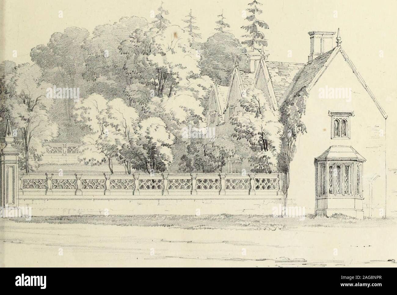 . Observations on the architecture of England during the reigns of Queen Elizabeth and King James I. & c. & c. L HagKe L iffc : THE SEAT OF O E :i Yie^vrof Entrance I. O.Moare DeJV . G /E TLTLA.K Egg*1(dfees .Lodge, fco Stock Photo