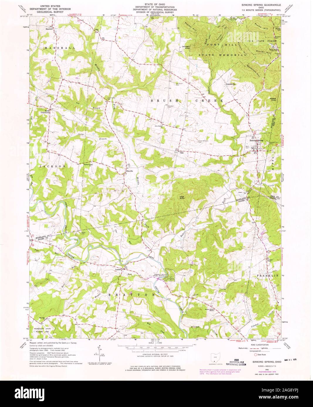 Map of sinking spring hires stock photography and images Alamy