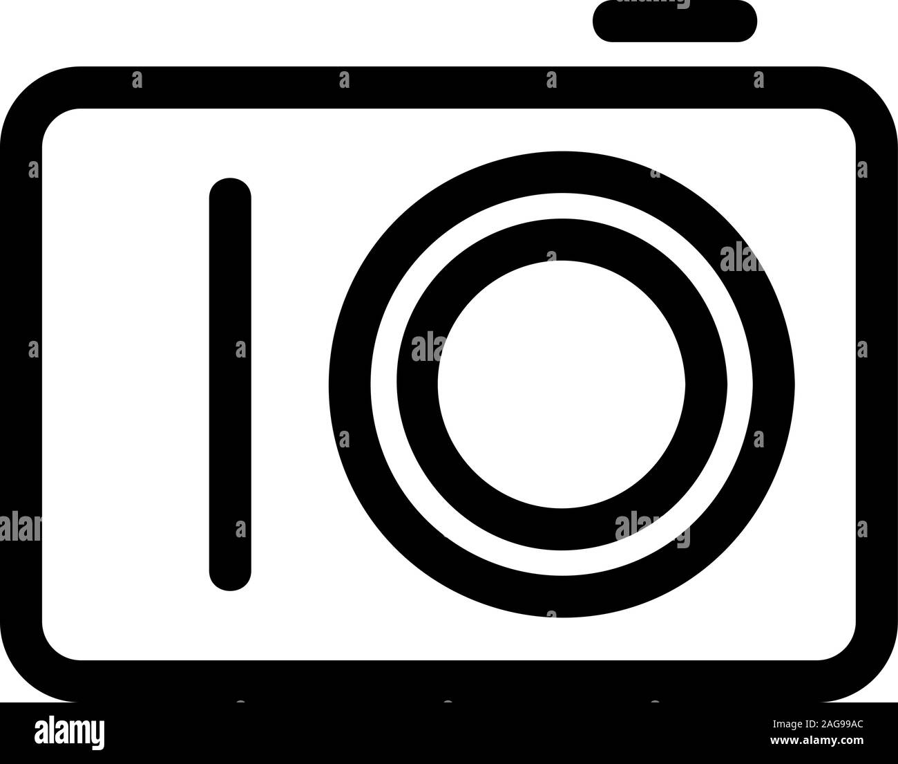 Camera icon blue vector Black and White Stock Photos & Images - Alamy