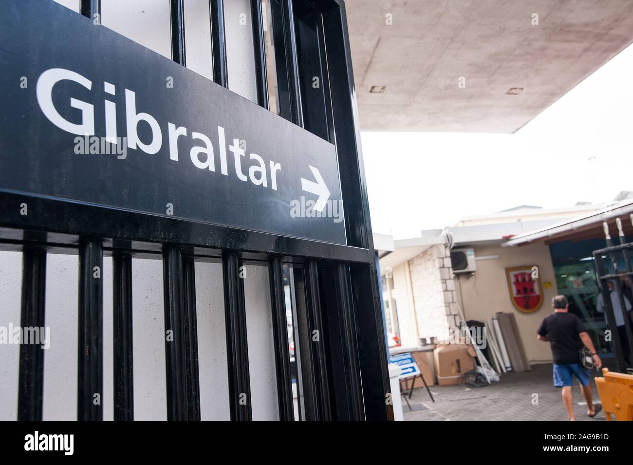 UK, Gibraltar In the middle of the border, between Spain and the UK