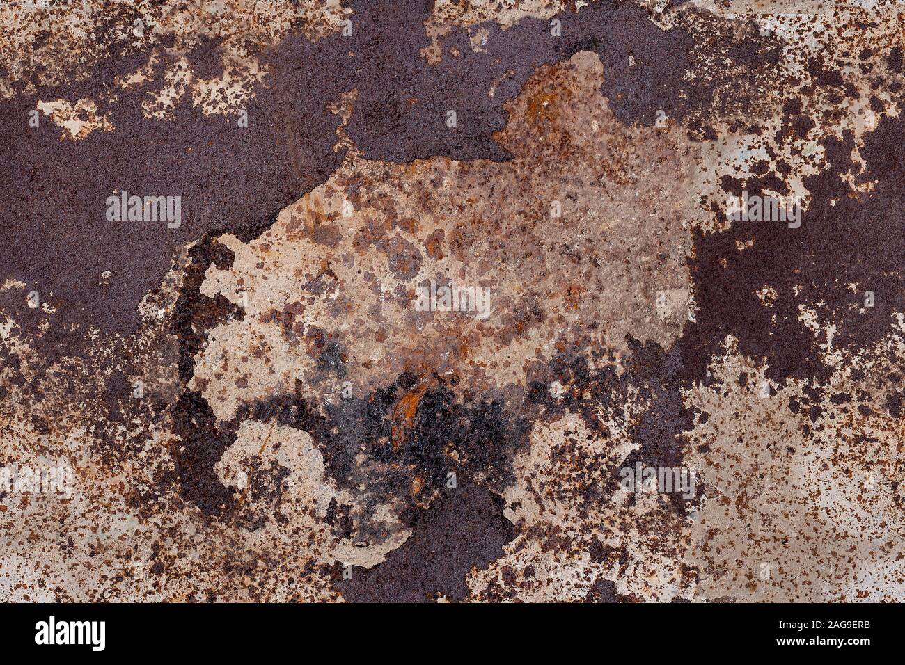 Metal grunge old rusty scratched surface texture. Seamless background ...