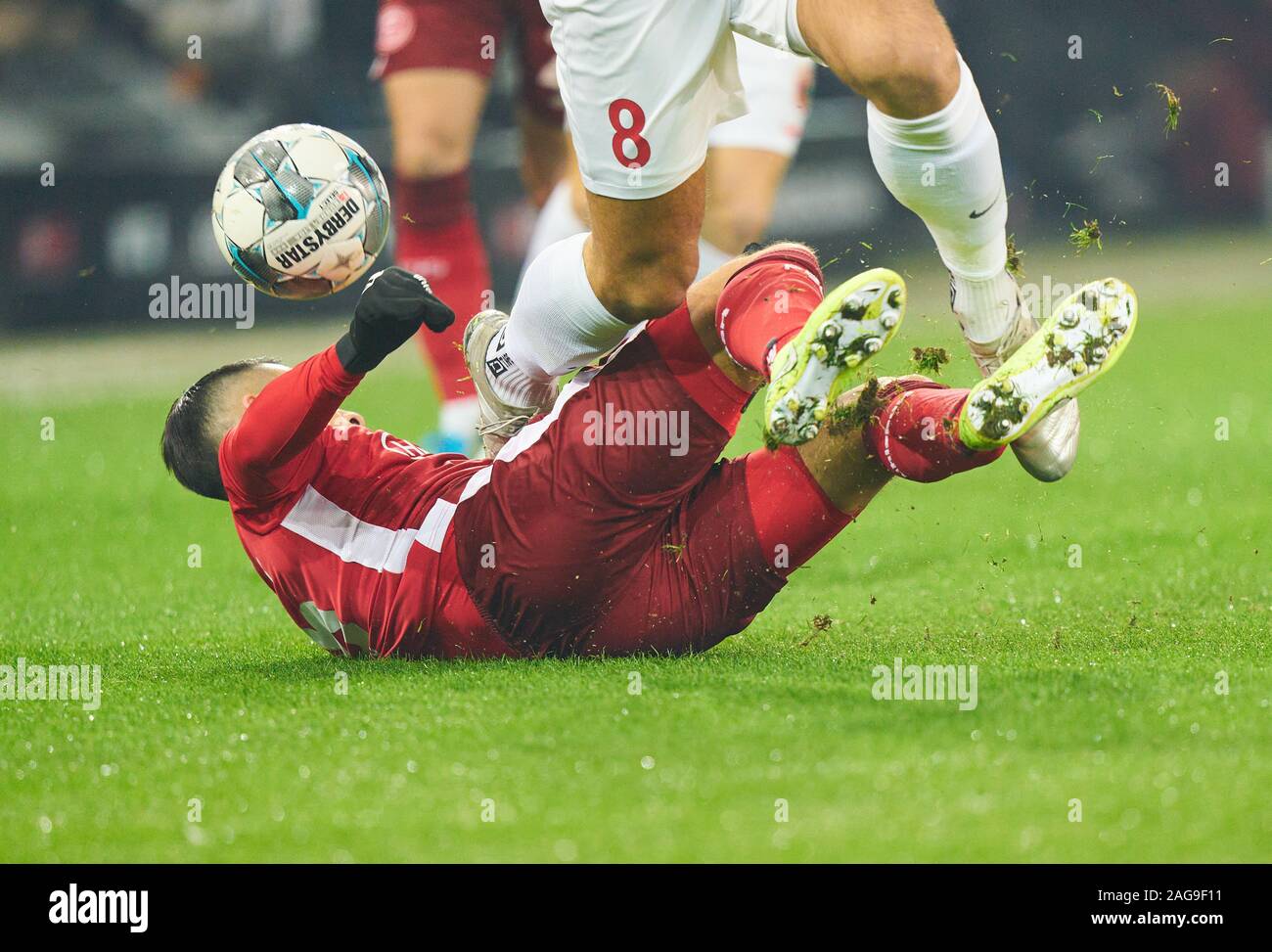 Football Augsburg-Düsseldorf , Augsburg, Dec 17, 2019. Symbol, Illustration, Feature, foul FC AUGSBURG - FORTUNA DÜSSELDORF 3-0  - DFL REGULATIONS PROHIBIT ANY USE OF PHOTOGRAPHS as IMAGE SEQUENCES and/or QUASI-VIDEO -  1.German Soccer League , Augsburg, December 17, 2019.  Season 2019/2020, matchday 16, © Peter Schatz / Alamy Live News Stock Photo