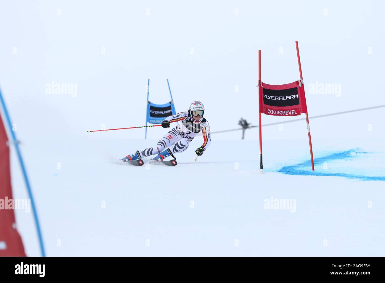 17 Dec 2019 Courchevel France Audi FIS World Cup 2019/20 Womens Giant Slalom Stock Photo
