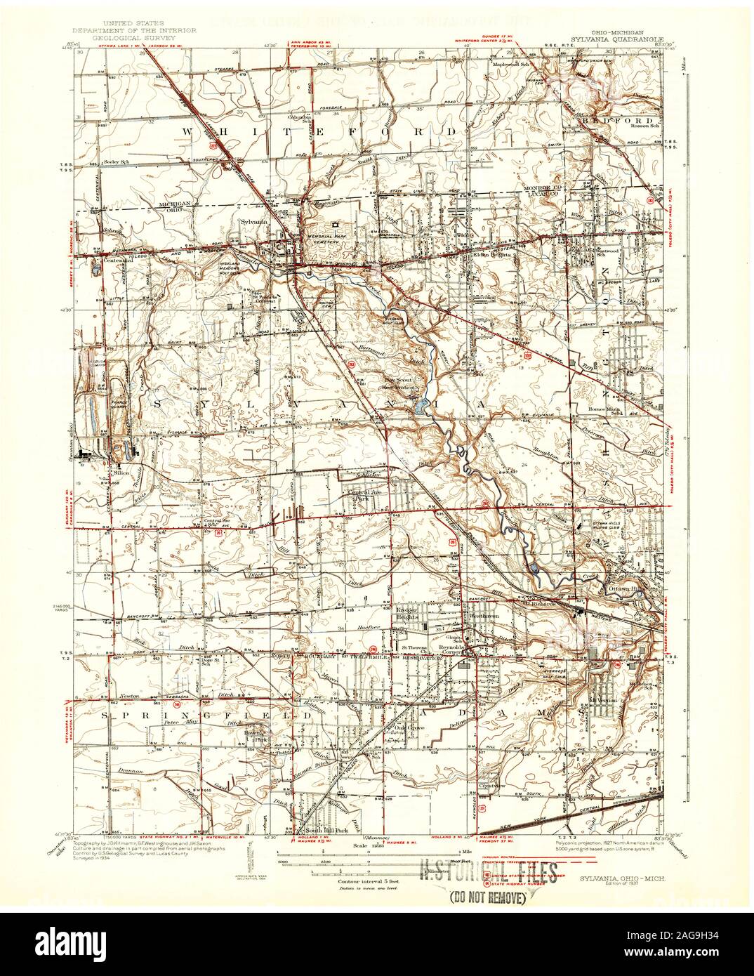 Map of sylvania ohio hires stock photography and images Alamy