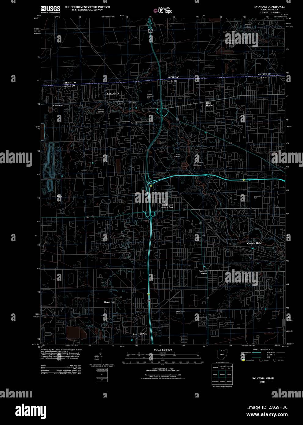 Sylvania ohio map hires stock photography and images Alamy