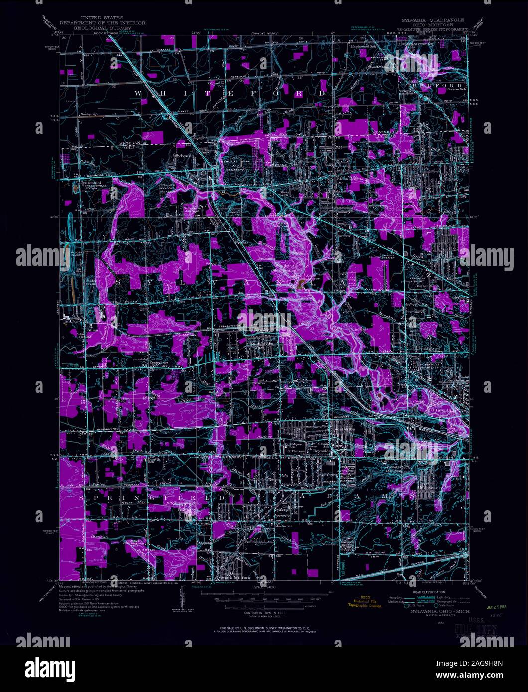 Sylvania map hires stock photography and images Alamy