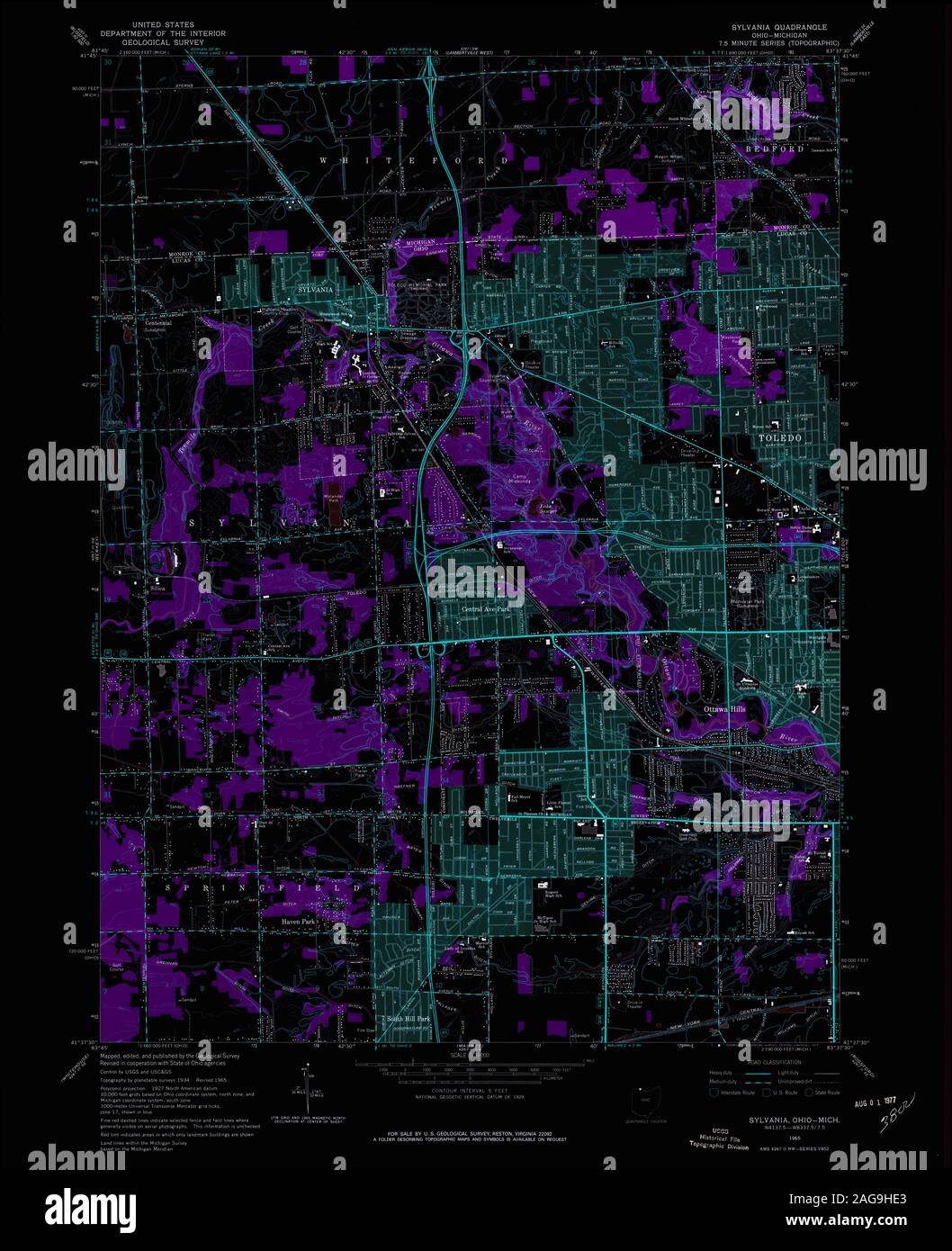 Sylvania ohio map hires stock photography and images Alamy
