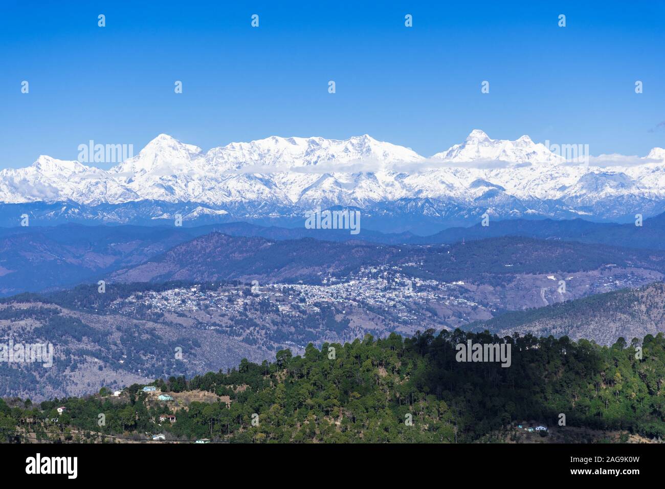 Himalya , himalaya view, Uttarakhand Stock Photo