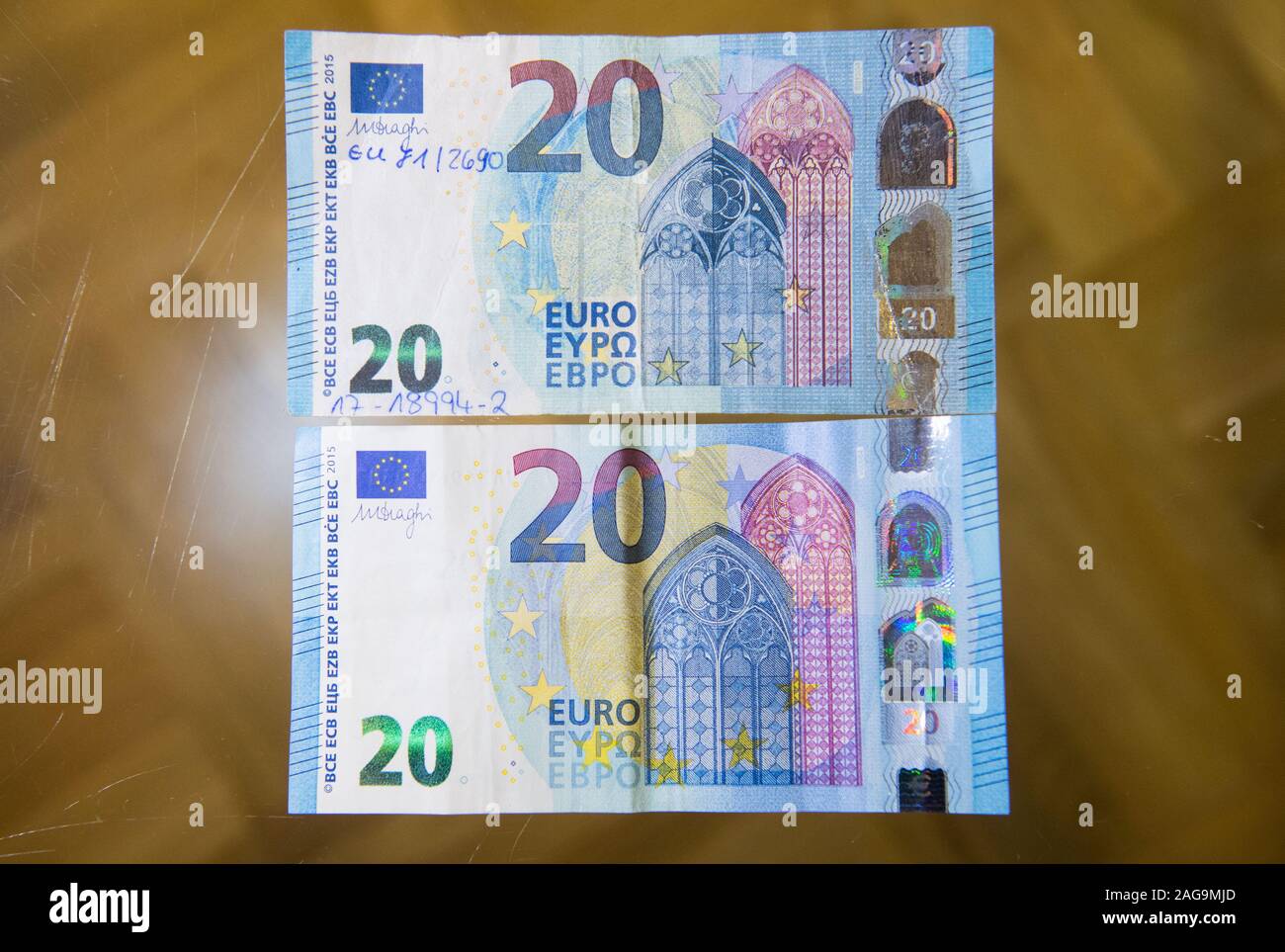 50 Euro Notes On Table High Resolution Stock Photography And Images Alamy