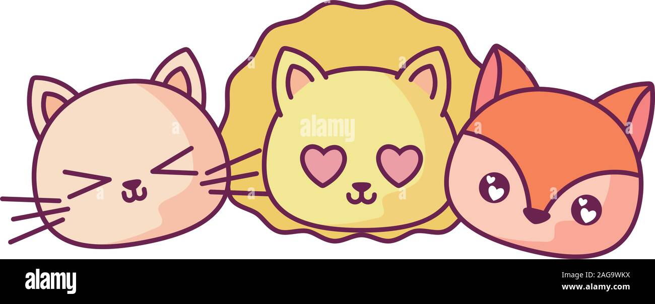 Kawaii Cartoon Cute Cat In The Rainy Day Vector Illustration Stock Vector Image Art Alamy
