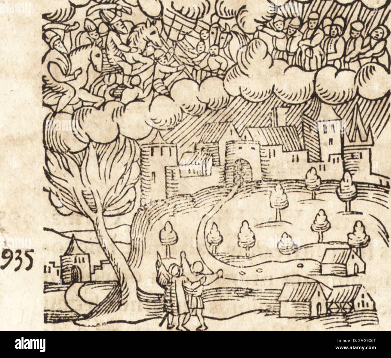 . Prodigiorvm ac ostentorvm chronicon : quae praeter naturae ordinem, motum, et operationem, et in svperioribus & his inferioribus mundi regionibus, ab exordio mundi usque ad haec nostra tempora, acciderunt .... um exerci*tu ingrefsi multas uicif*fim intulere accepereqiieclades. Cometaque folitorutilatiorapparuiu Etfe*quuta eft nimia inundatioaquarum praccipueinSa*xonia. ?i8 T T Atto Maguntinus epifcopus cuius dolo olim Adelbertus.n-perieratjcum in ftin Mart.mane circagallorumcantum&gt;ufq?adillu*cefcentemdiem, confpecle,funt per totam ccelifacie,acies fanguinea?,in quadaGalliae regione. Seque Stock Photo