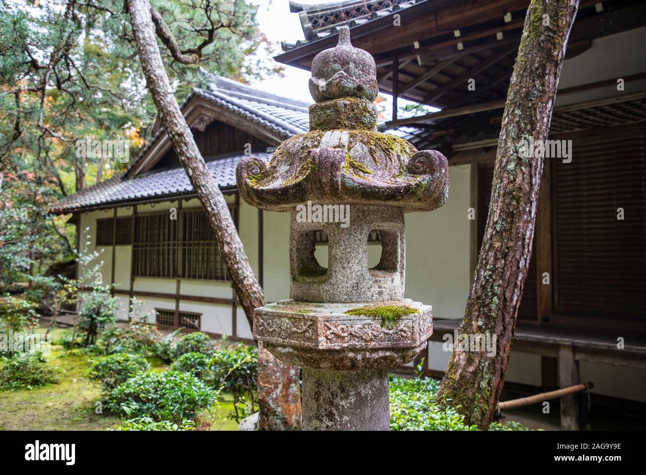 KYOTO, JAPAN -18th  November 2019: Honen-in Temple in Kyoto was built in the 17th century to honor the monk Honen. Stock Photo