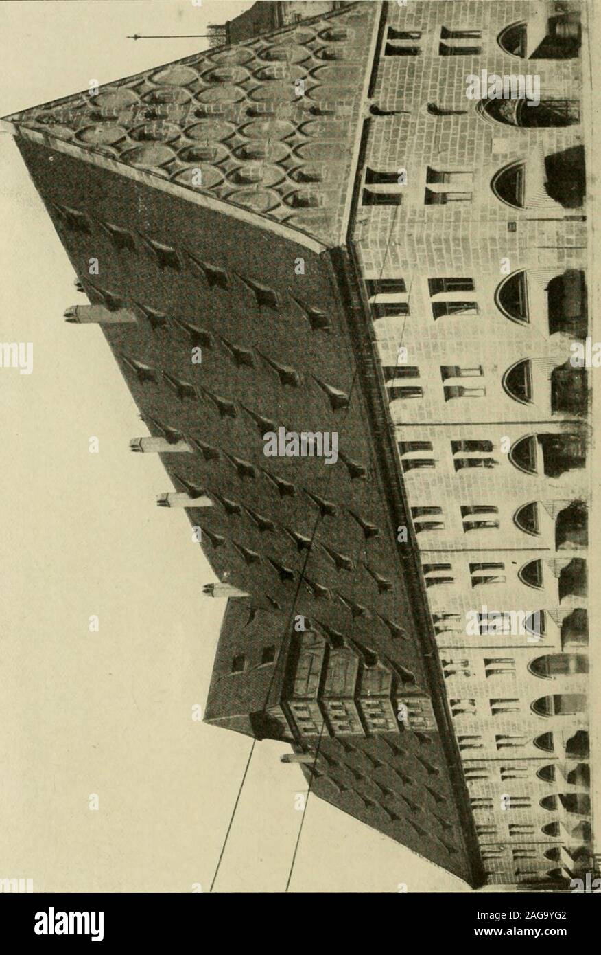 . Cyclopedia of architecture, carpentry, and building : a general reference work .... Fig. 160. Fig. 161. In Fig. 161 is shown a slightly modified shape A, with an offset torest on the cm-b at B. Wlien a skylight is to be placed over an openingwhose walls are brick, a gutter is usually placed around tlie wall, as ai8. 5- &lt; KO o: OQ w O & :&lt;CQ(dO W&lt; Stock Photo