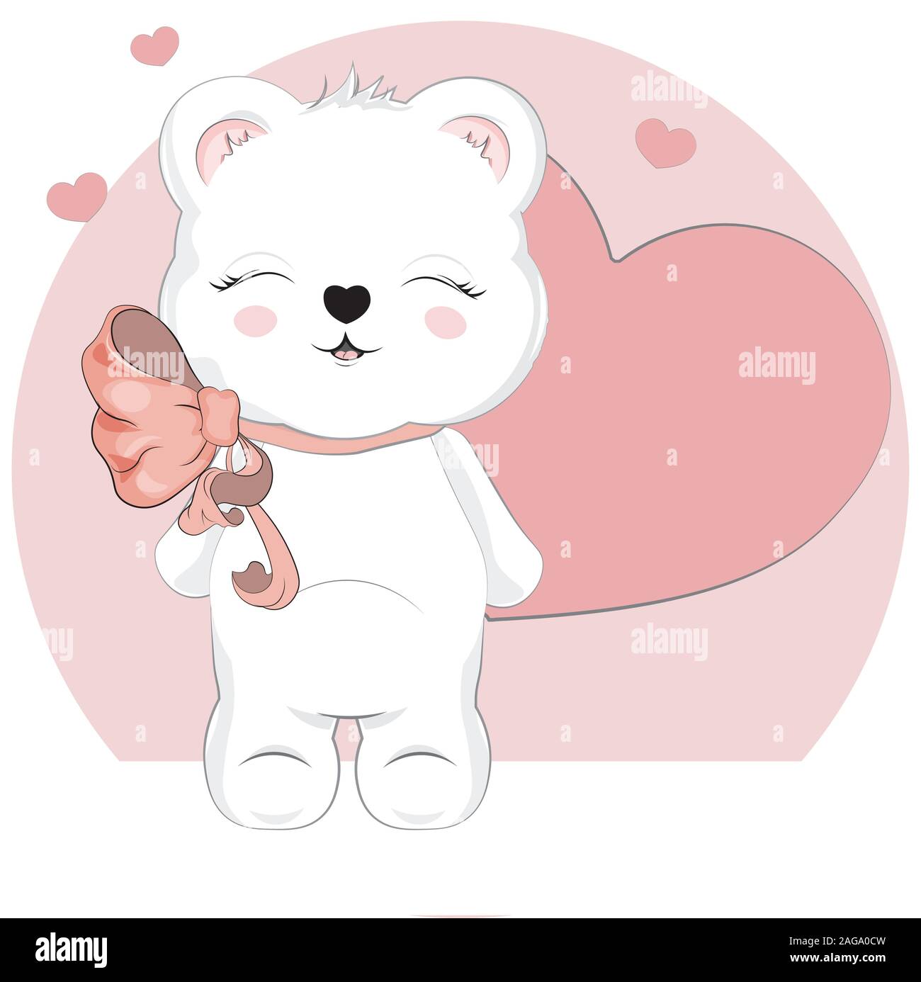 White Girl Teddy Bear Valentines in Hearts, adorable cute love ...