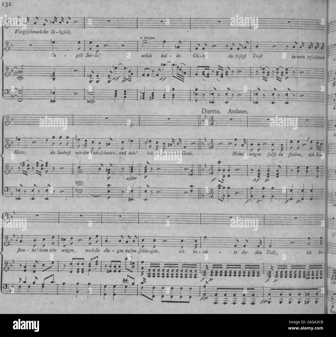 . Die Entfuhrung aus dem Serail : ein komisches Singspiel in drey Aufzugen (1796). Stock Photo