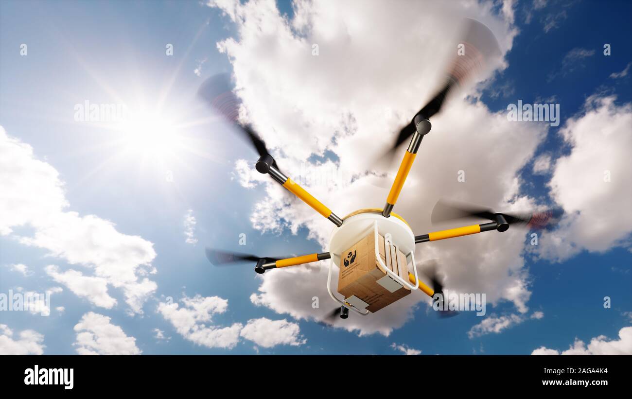 Drone delivery hi-res stock photography and images - Alamy