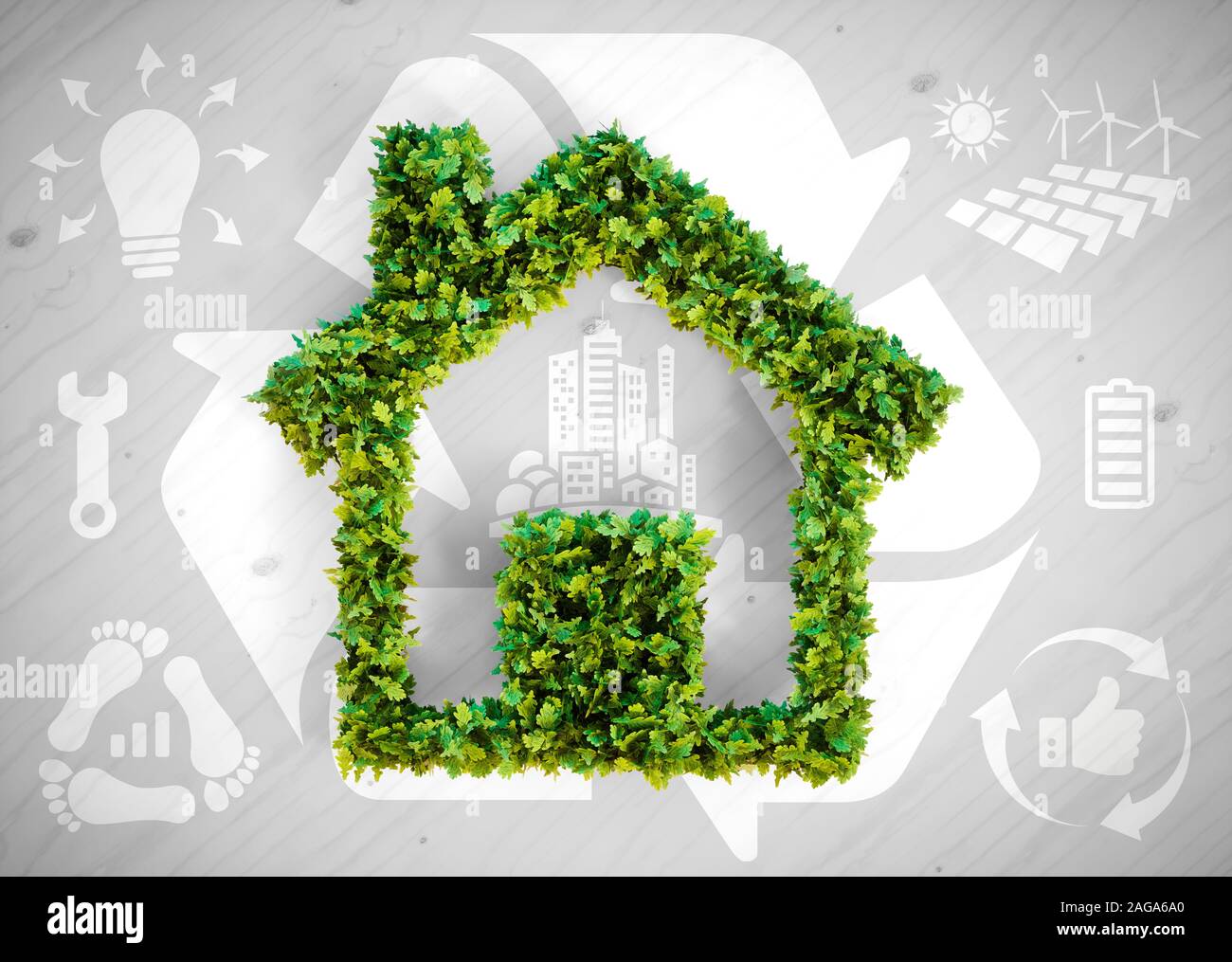 sustainable architecture symbol