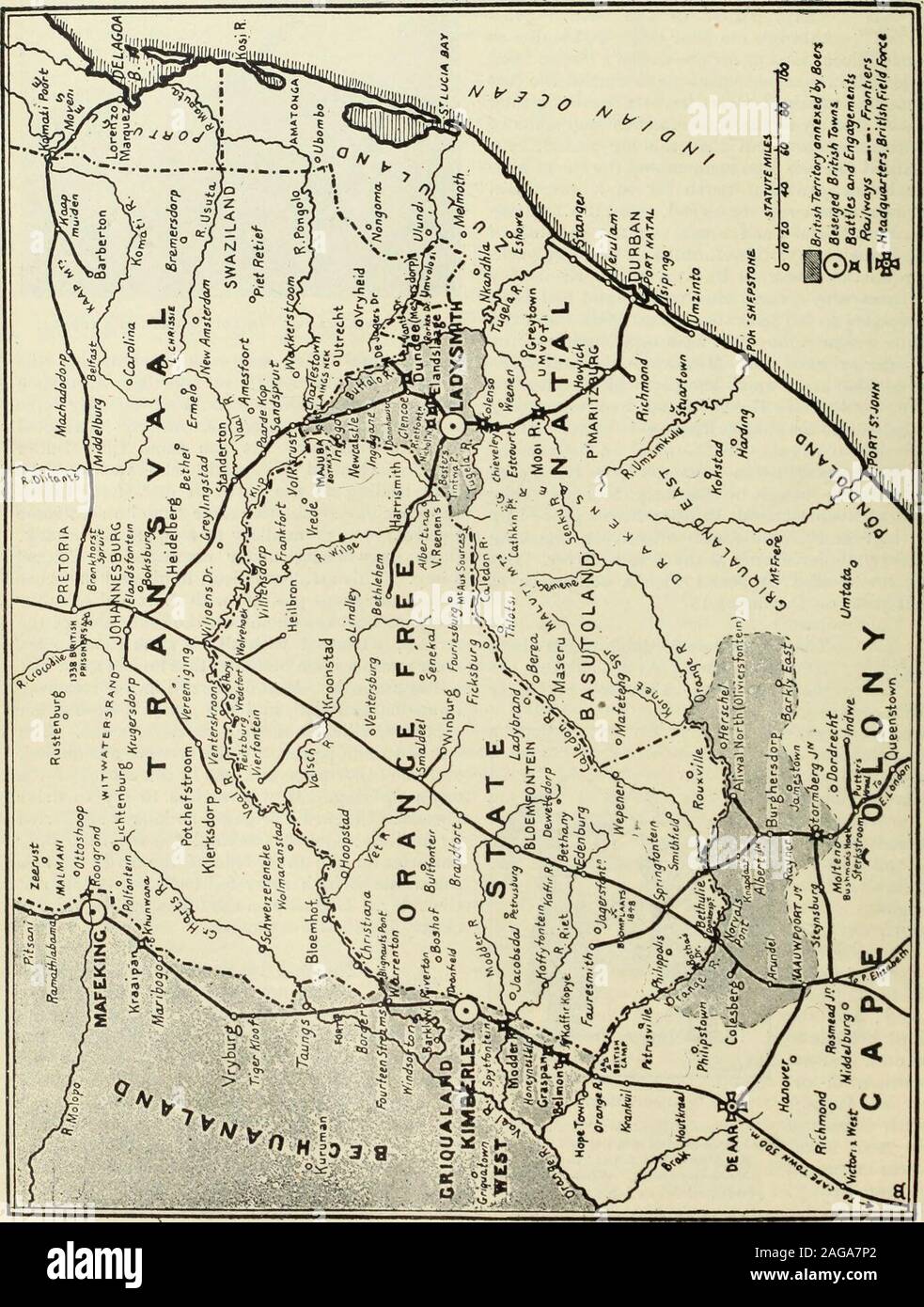 . Review of reviews and world's work. e course of thedays fighting. It was useless to try to driveGeneral Hildyards brigade, no longer supportedby artillery, against the shell fire from the Boerbatteries on the other side of the ford ; and sothe whole British army fell back to its camp atCheveley. Our map on the following page showsclearly the localities named. .^ ,. The first reports gave no idea of the Agitation pi n ? • i i o in extent ol the Britisli loss ot men, London. although the tone of Bullers dispatchled the London press to the conclusion that, Brit-ish arms had suffered no such rev Stock Photo