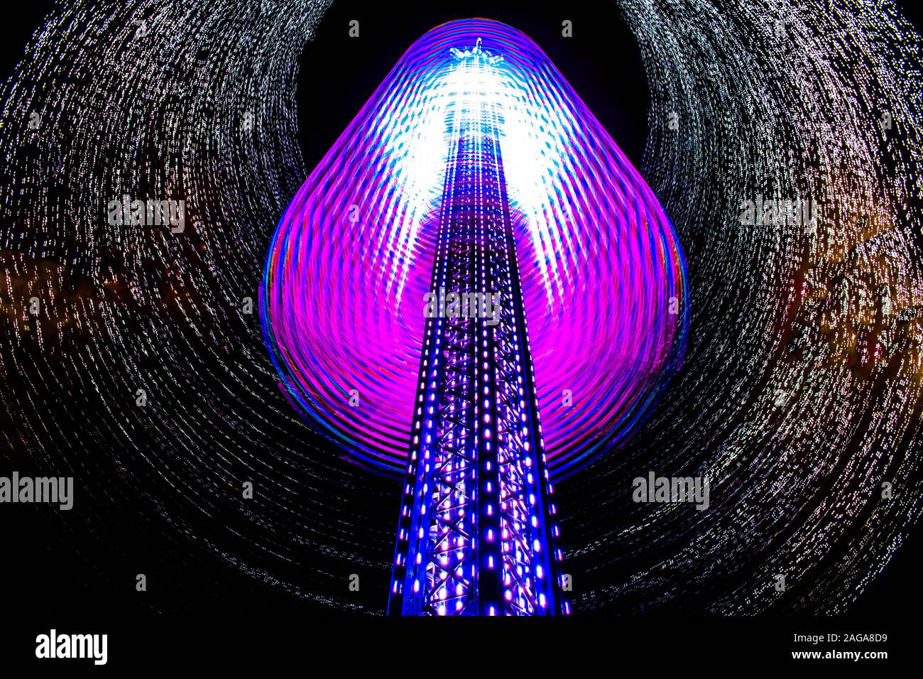 Orlando, Florida. December 13, 2019. Large exposition Star Flyer