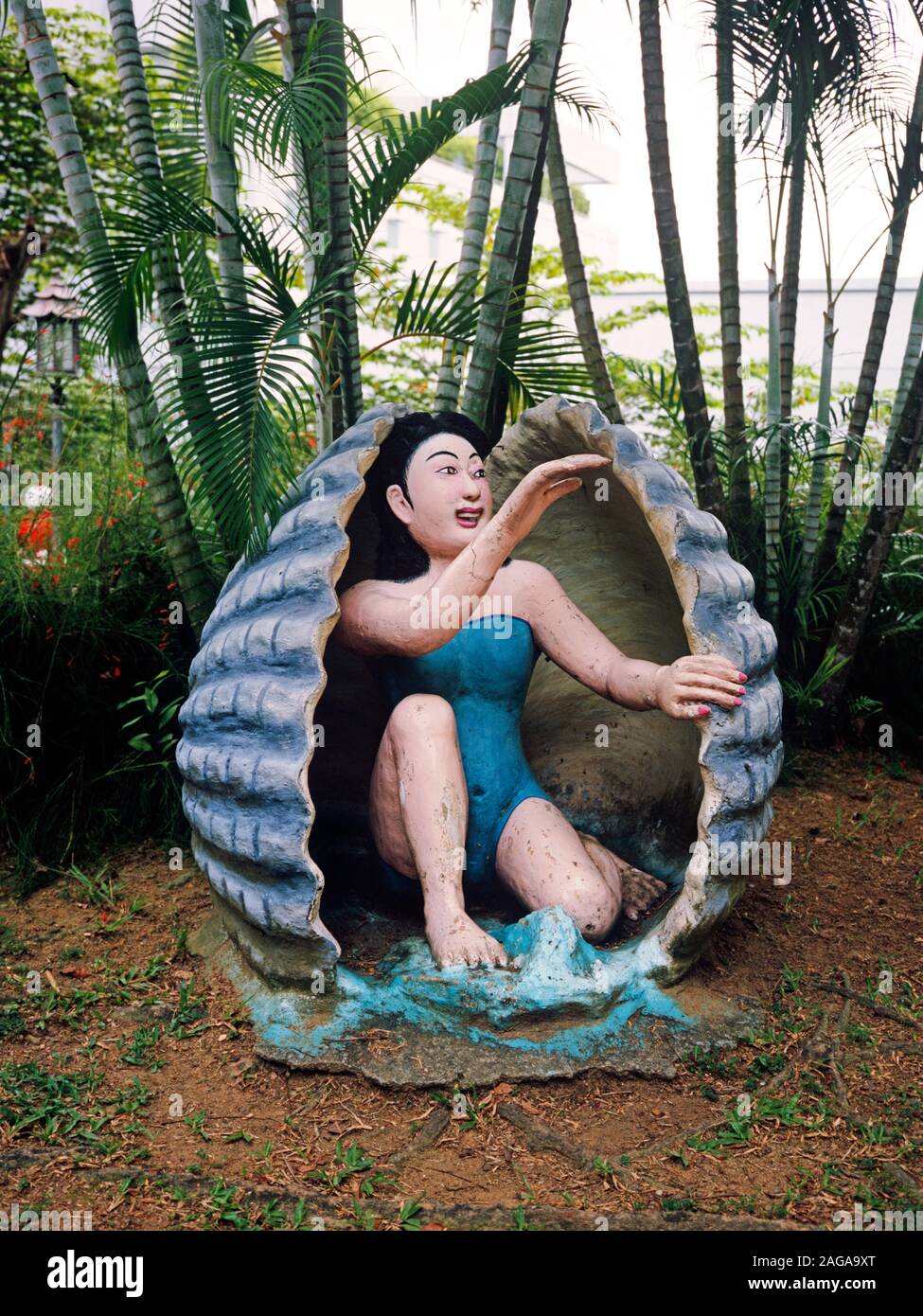 Sculpture inside Haw Par Villa, Singapore. The theme park, focusing on