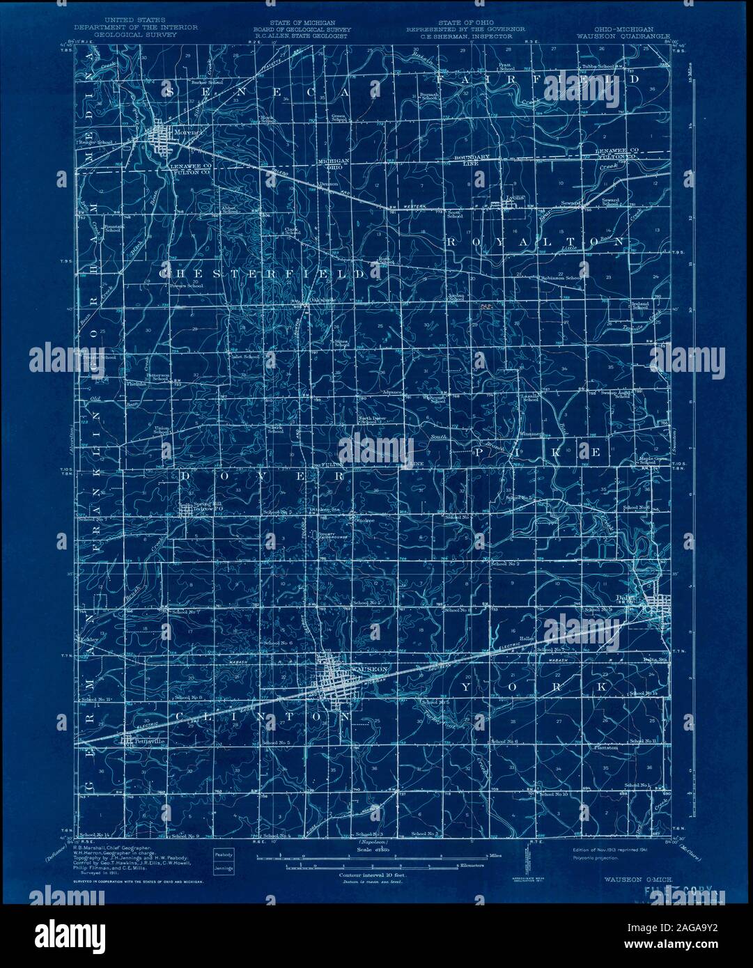 Map of wauseon hires stock photography and images Alamy