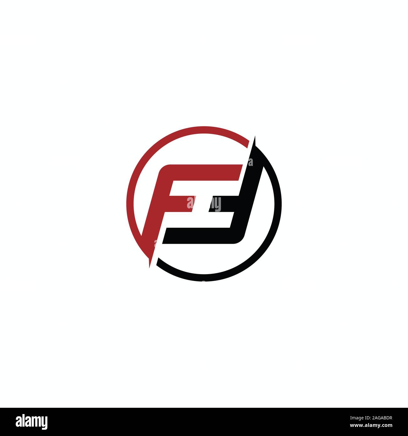 Initial letter fh or hf logo vector design template Stock Vector Image ...