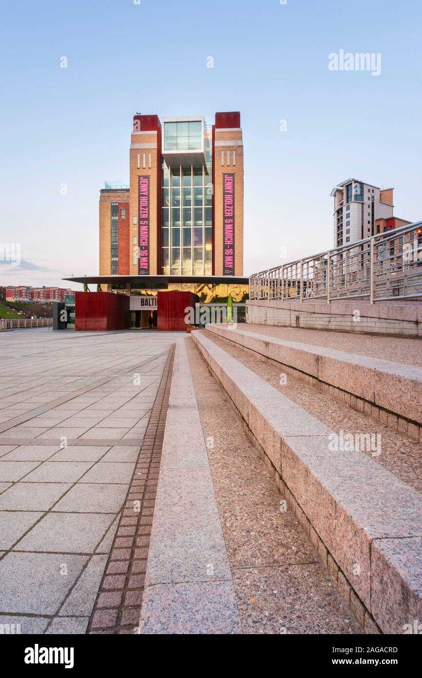 The Baltic Centre for Contemporary Art Gateshead. Former Flour Mill now a modern art gallery. Stock Photo