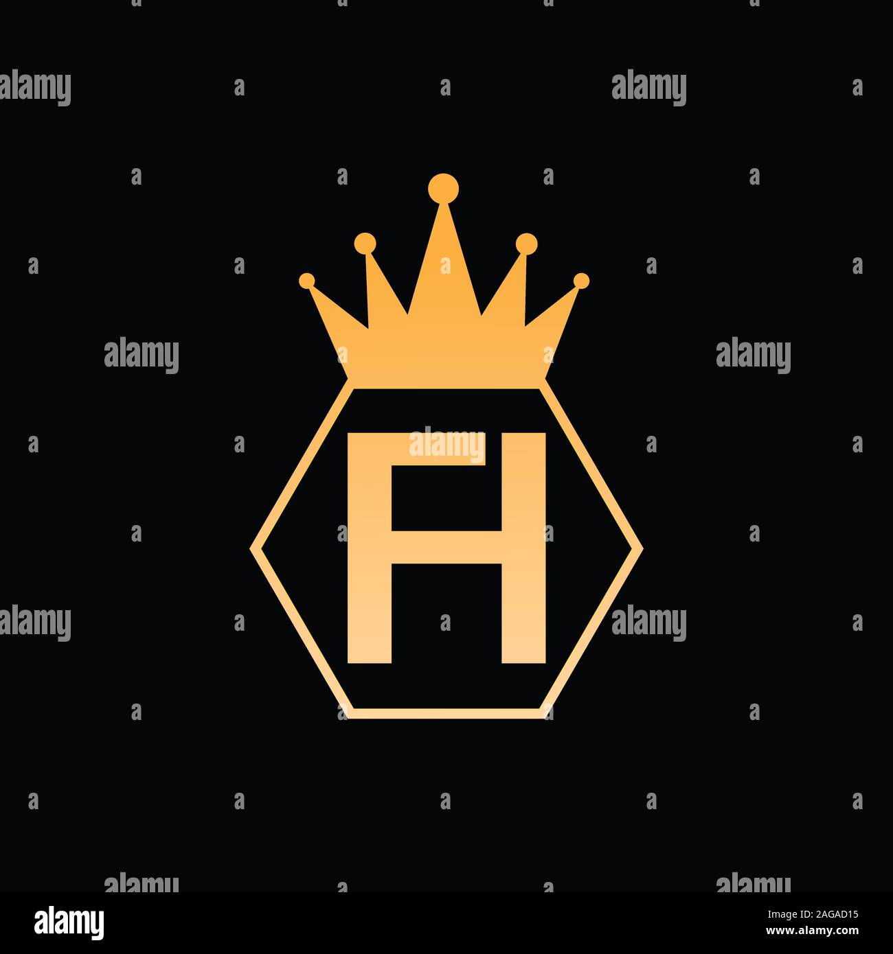 Initial letter fh or hf logo vector design template Stock Vector Image ...