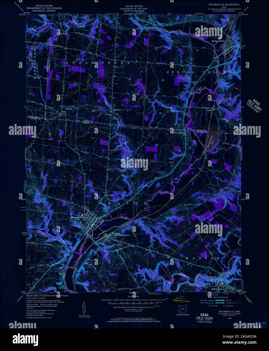 Map of waynesville hires stock photography and images Alamy
