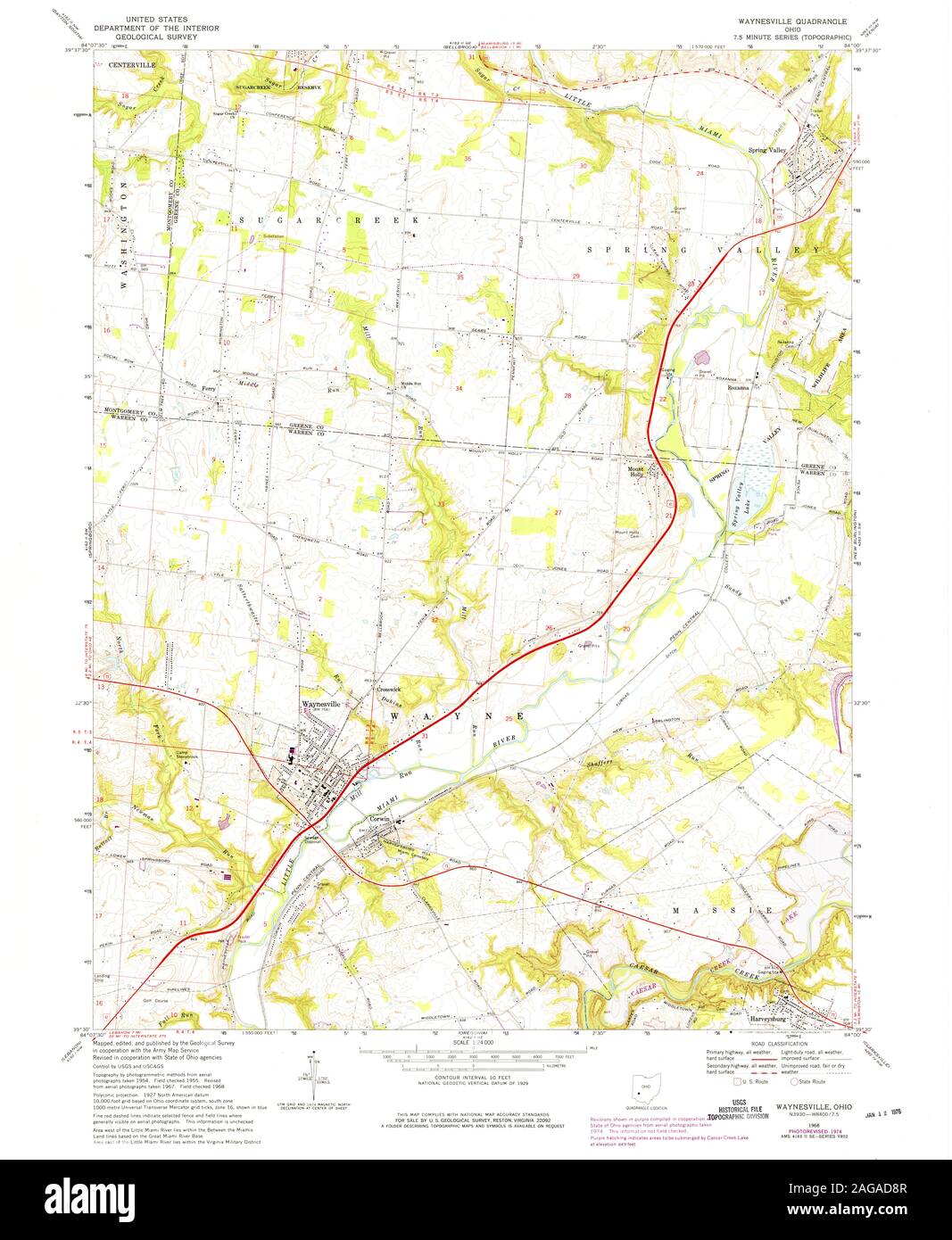 Map of waynesville Cut Out Stock Images & Pictures Alamy