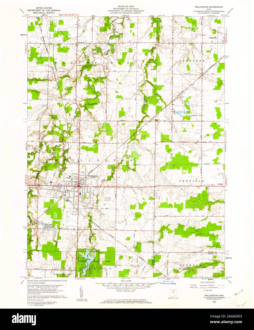 Wellington ohio map hires stock photography and images Alamy