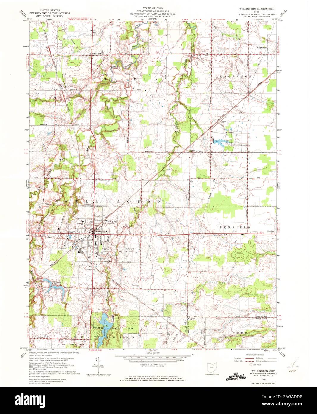 Wellington ohio map Cut Out Stock Images & Pictures Alamy