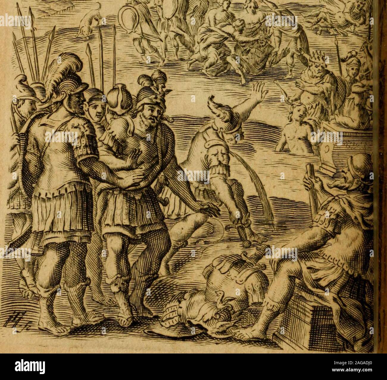 . Les oeuvres d'Ovide. P. O V I D I 1 NASONI S METAMORPHOSEON Liber. X 11 L A R G F M E N T V M. NEpnmas dcinck Achlli mottem procurât. Dtcuiua armis Ajax &. Ulyfl-es poil raorccm co»-tenJimt. Aj.ace veio hne tk- caala morruo , fanguis€jns iii hyaciiîxhitiri coaveiticur. Capta pofteaTioia , Hecubra ^- caneiiT mutaia cfi:. Cuja-s fcrtu-T.z cam ciîl omncs deploraienr, Aiirora fola Me^^nonem c{arita.xat&gt;avem )am. faftuin,lLi«;cbat-. y^-neaiaucenvprofaa^us ad A. «UJn, cuas filix iti columoaseiaa: conveiGe , aliaqae ciernceps loca nansionna-lionibtis ceLbrata delatas cit. In Latium denic^uc Stock Photo