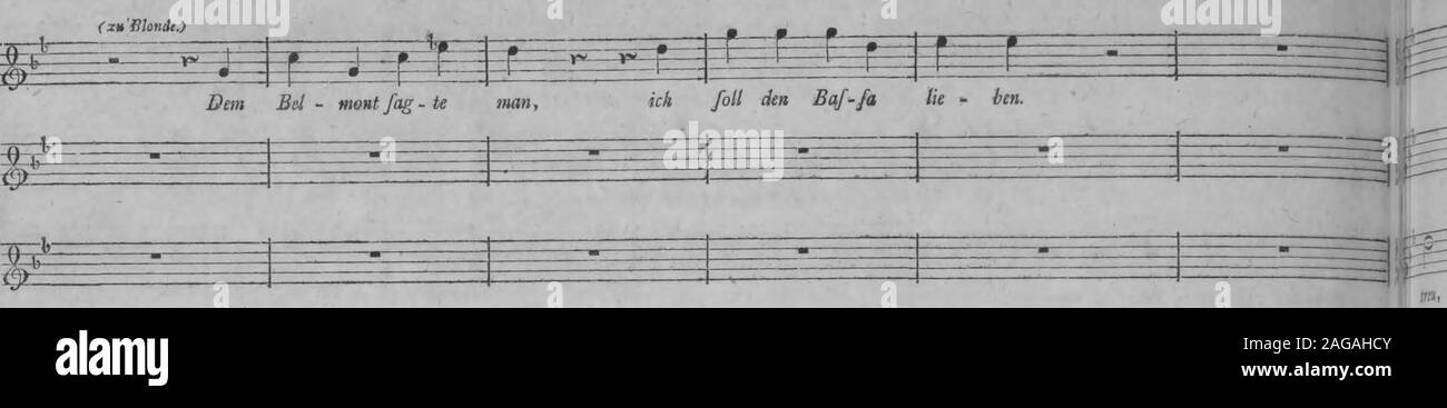 . Die Entfuhrung aus dem Serail : ein komisches Singspiel in drey Aufzugen (1796). Mozart, Entführ, aus dem Serail.. fe^E fftFSF ffwlnr lf!Pfcnr^rüW| Stock Photo