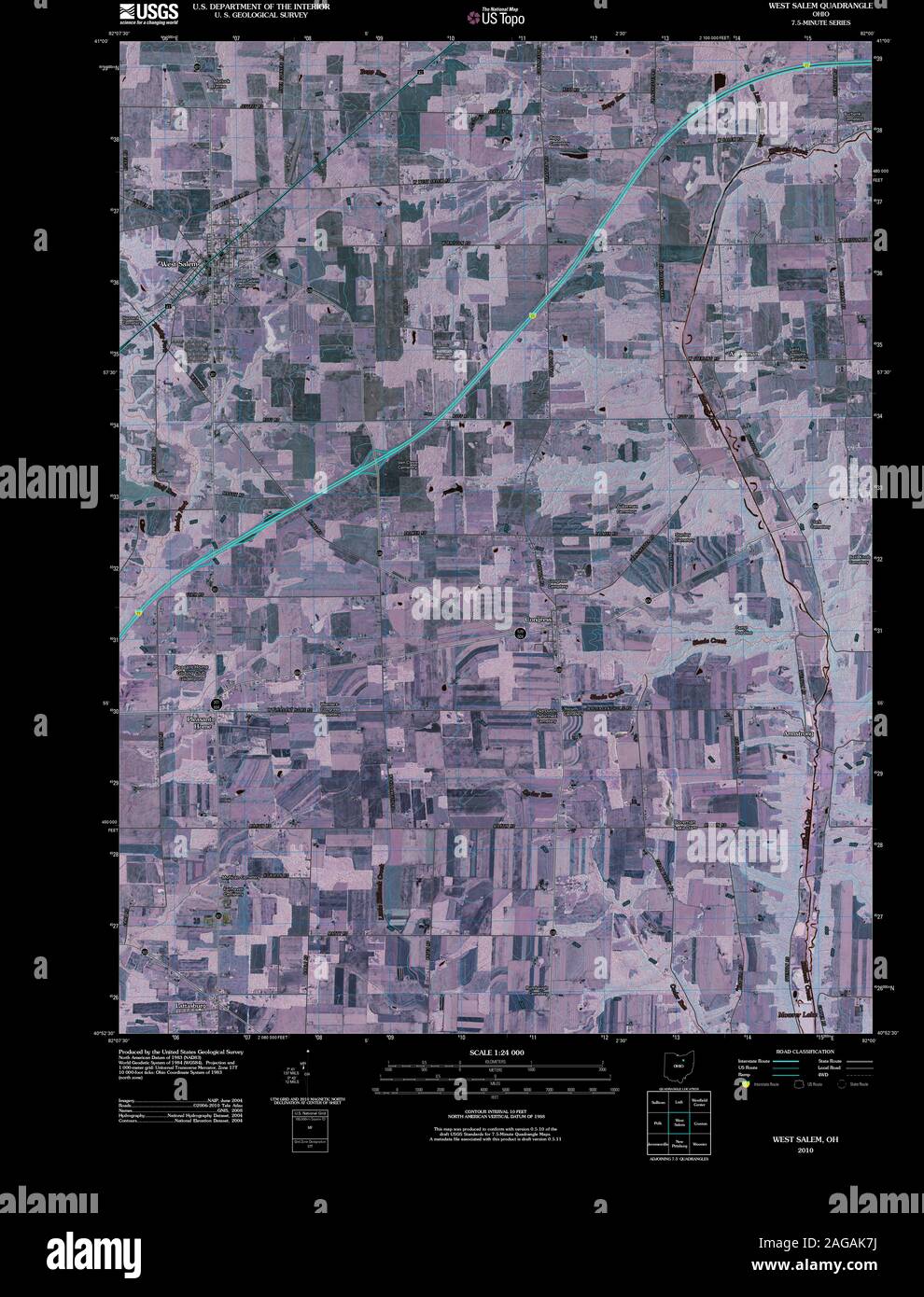 West salem ohio map hires stock photography and images Alamy