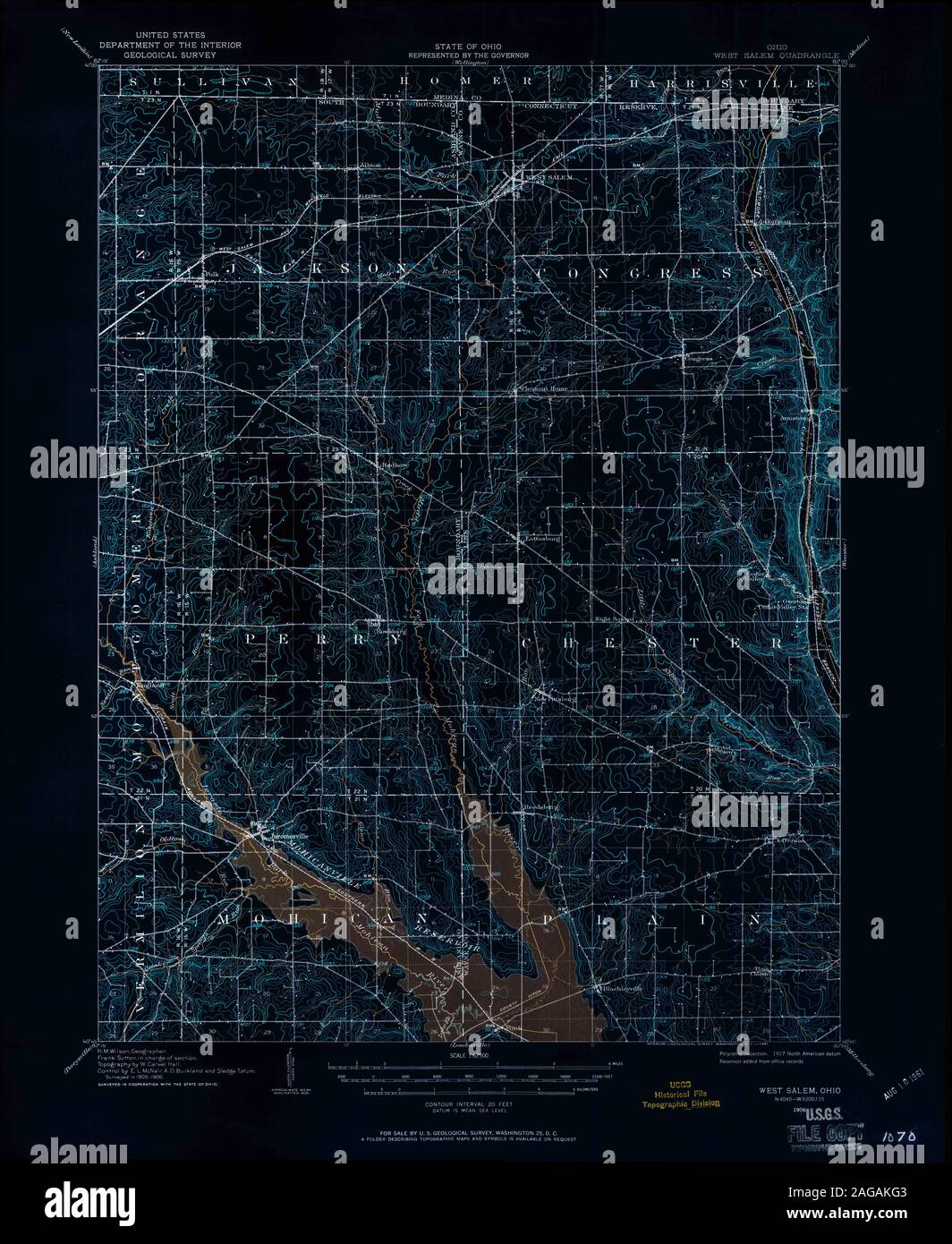 West salem ohio map hires stock photography and images Alamy