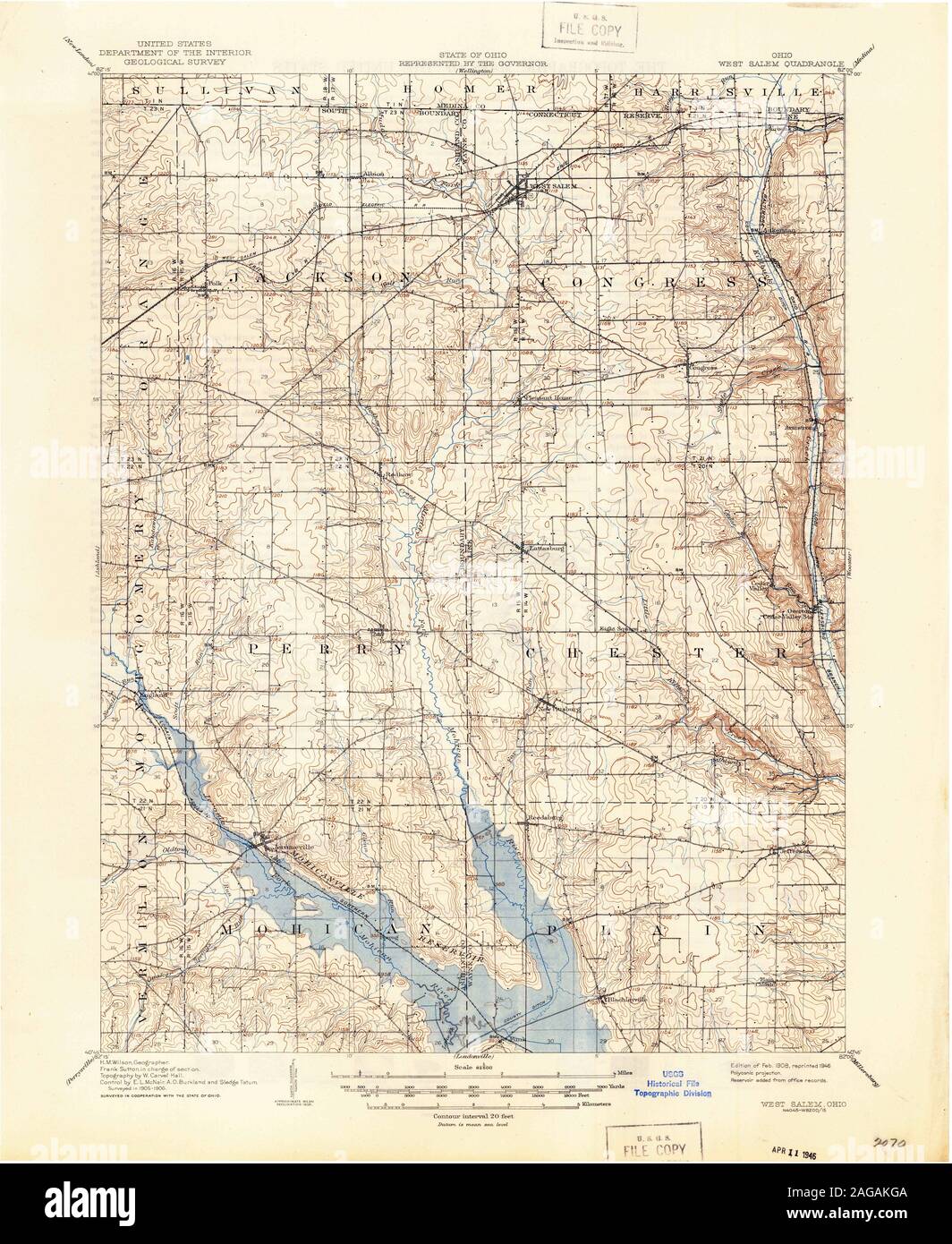 Map of west salem ohio hires stock photography and images Alamy