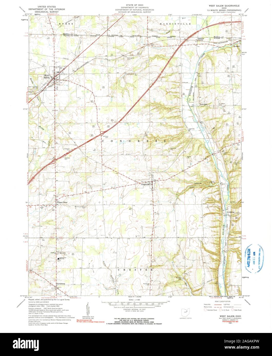 West salem ohio map hires stock photography and images Alamy