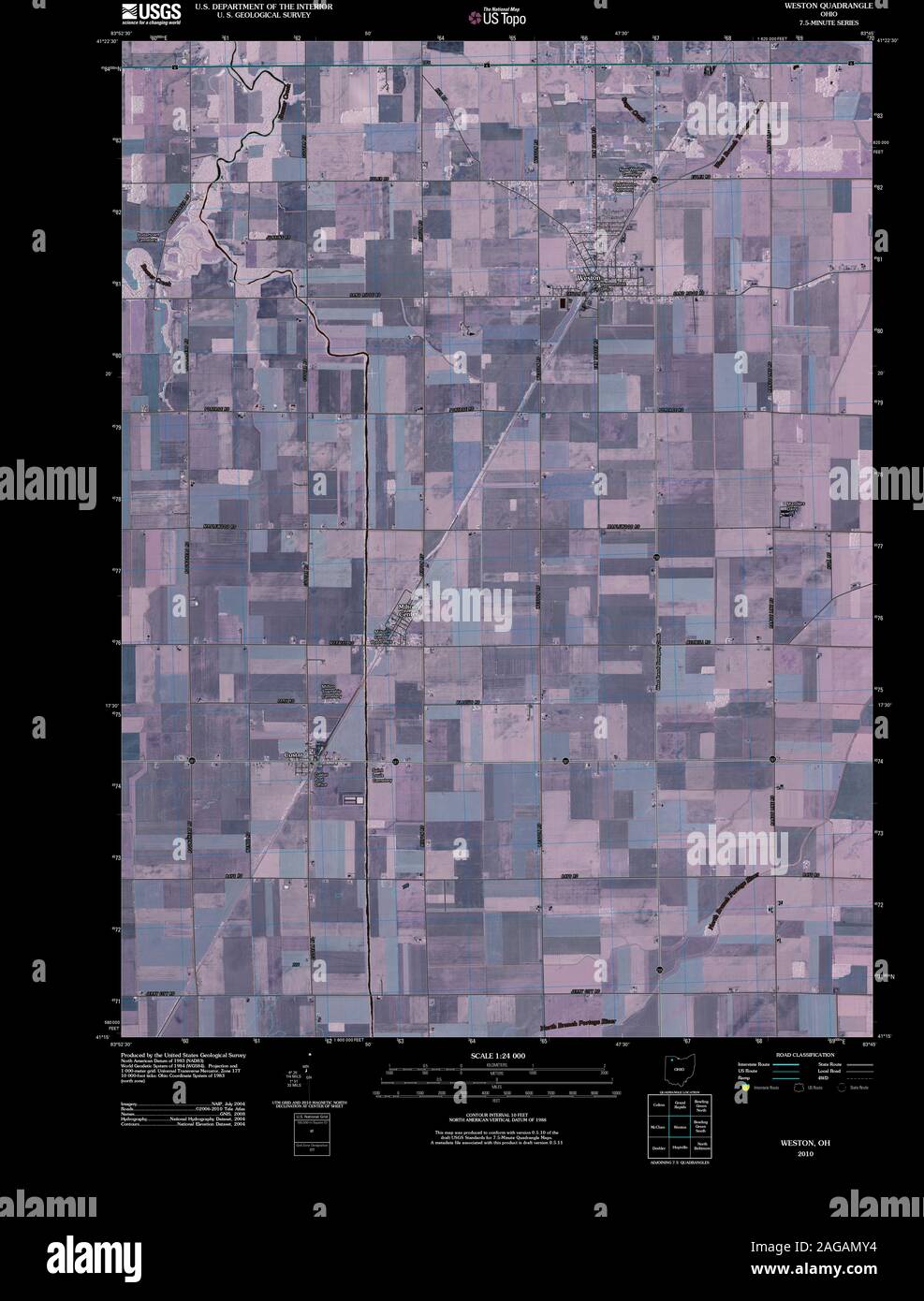 Weston ohio map hires stock photography and images Alamy