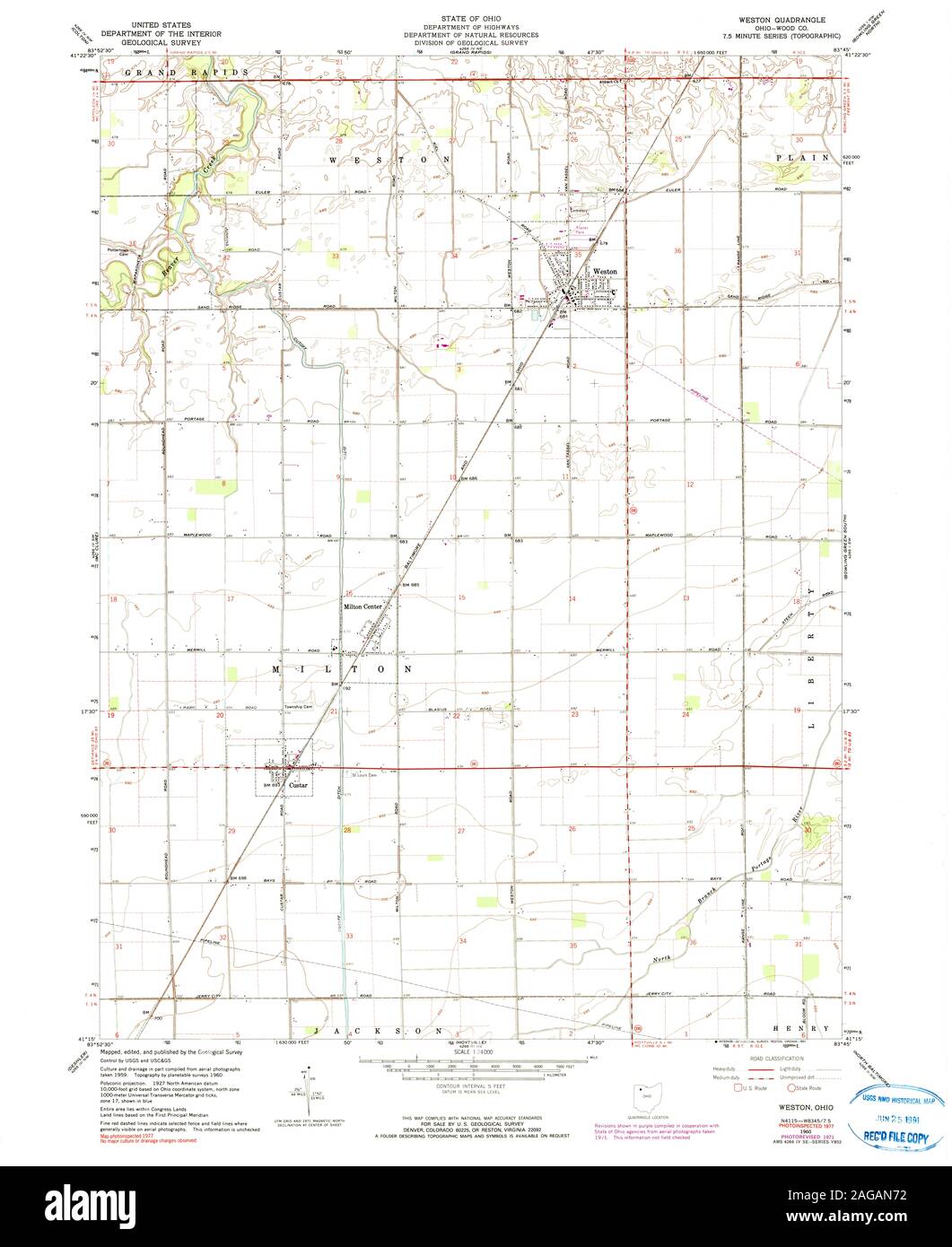 Weston ohio map hires stock photography and images Alamy