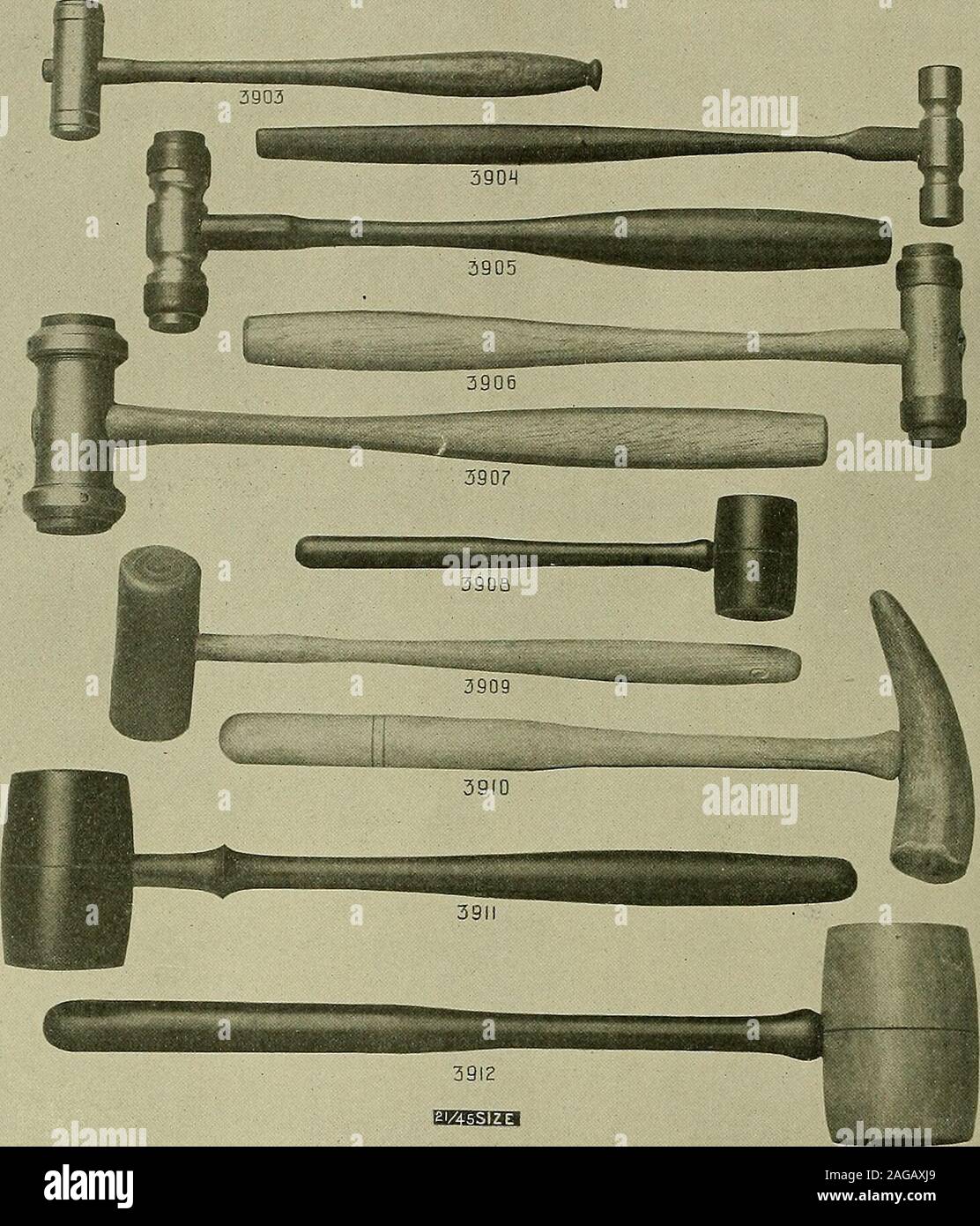 20th century catalogue of supplies for watchmakers, jewelers and kindred  trades. M MAINSPRING WINDERS. No. 3896. Main Spring Winder with ,4  interchangeable barrels; 0, 6, 16 and 18 size, nickel-plated $1.