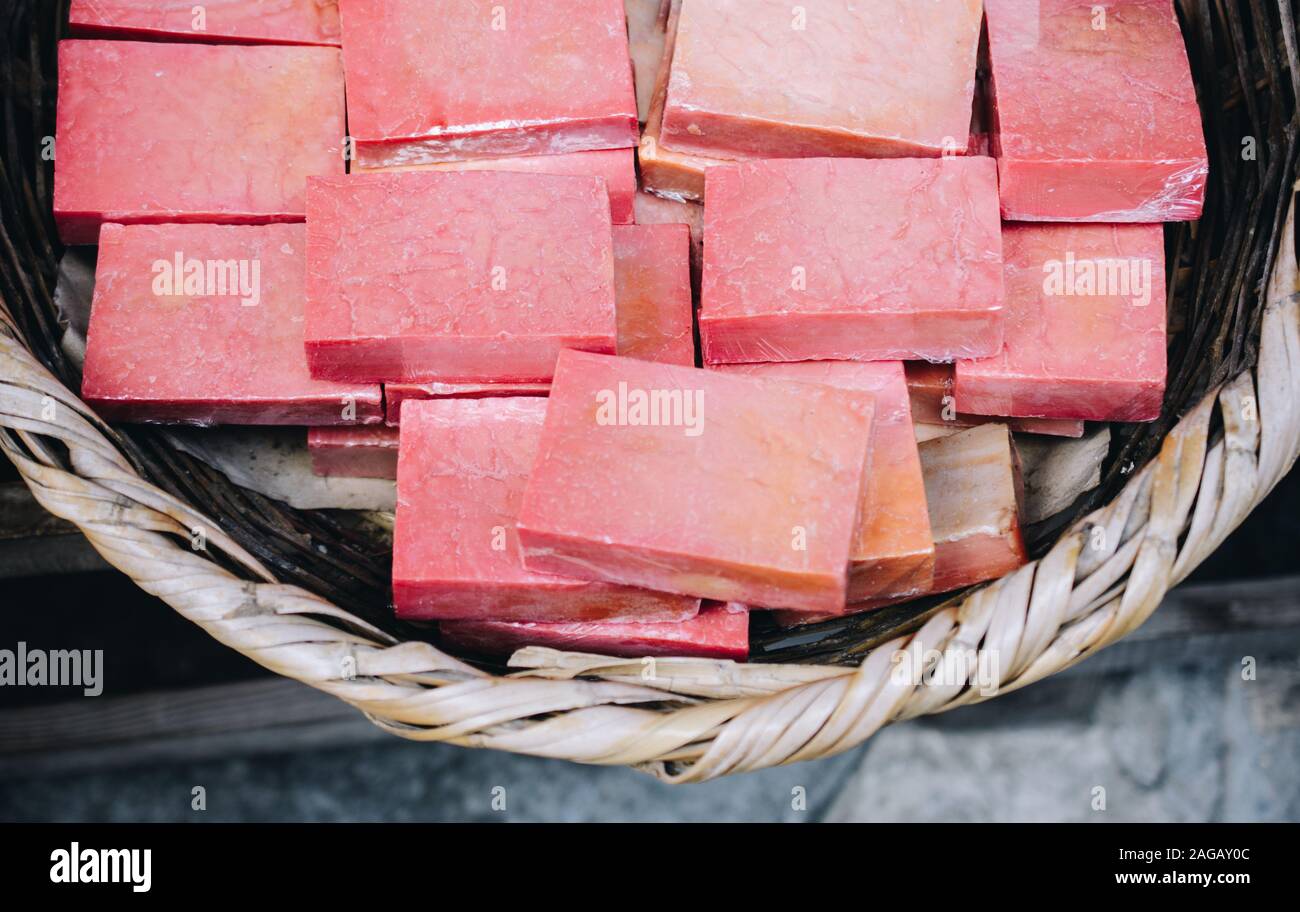 Ecofriendly exfoliating bars of soap for hair and body Stock Photo Alamy