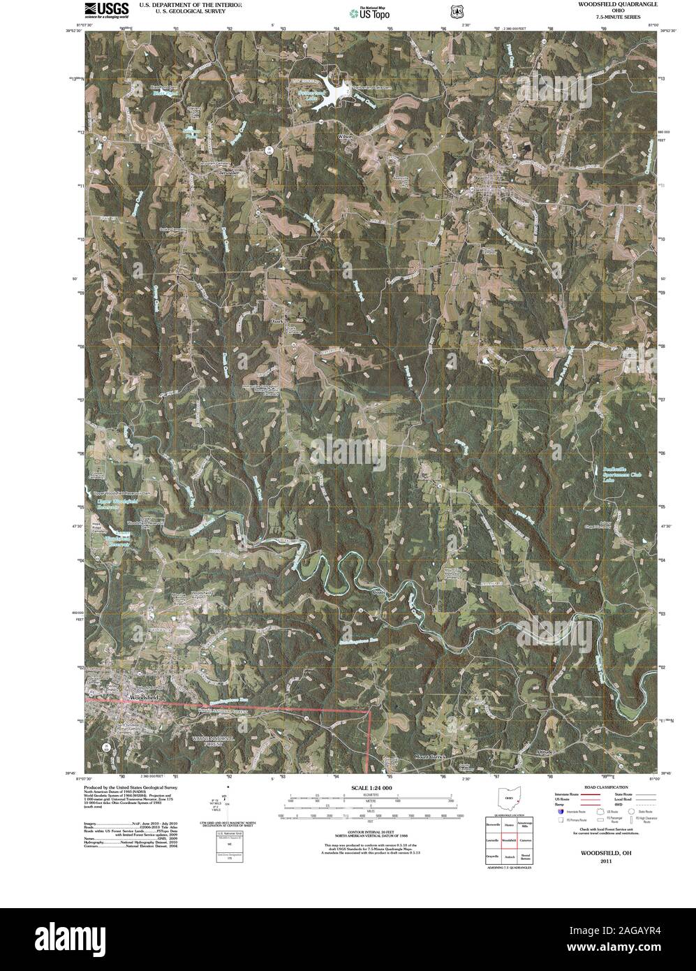 Map of woodsfield ohio hires stock photography and images Alamy